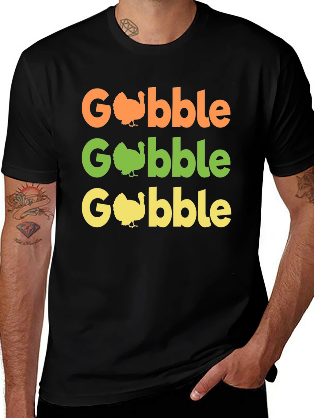 Gobble Thanksgiving T-Shirt - Turkey Day Apparel
