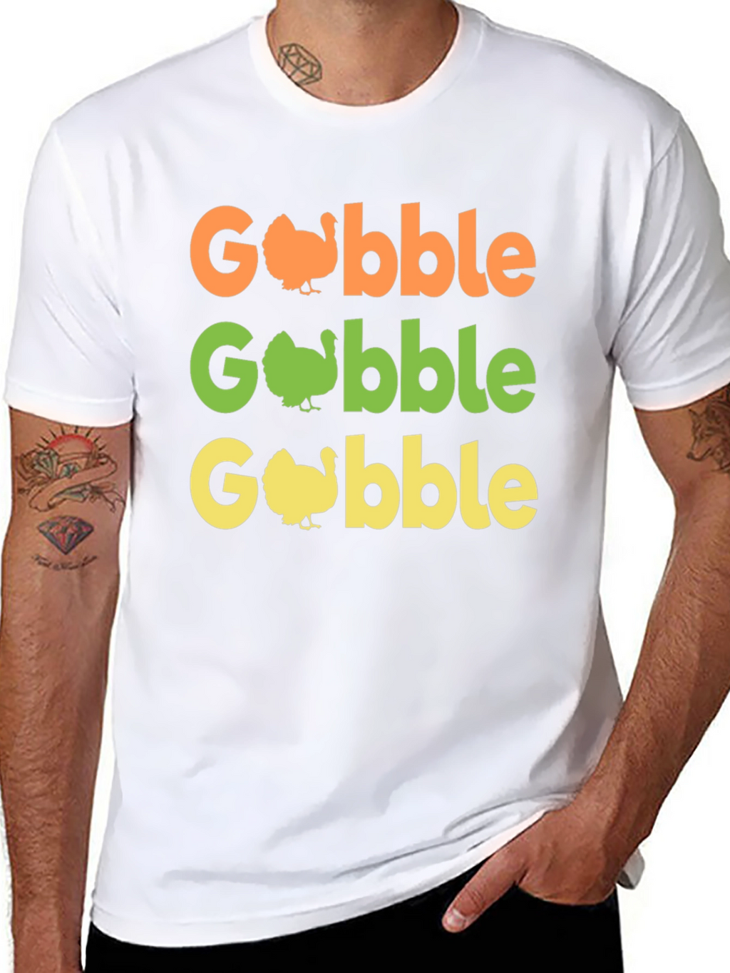 Gobble Thanksgiving T-Shirt - Turkey Day Apparel