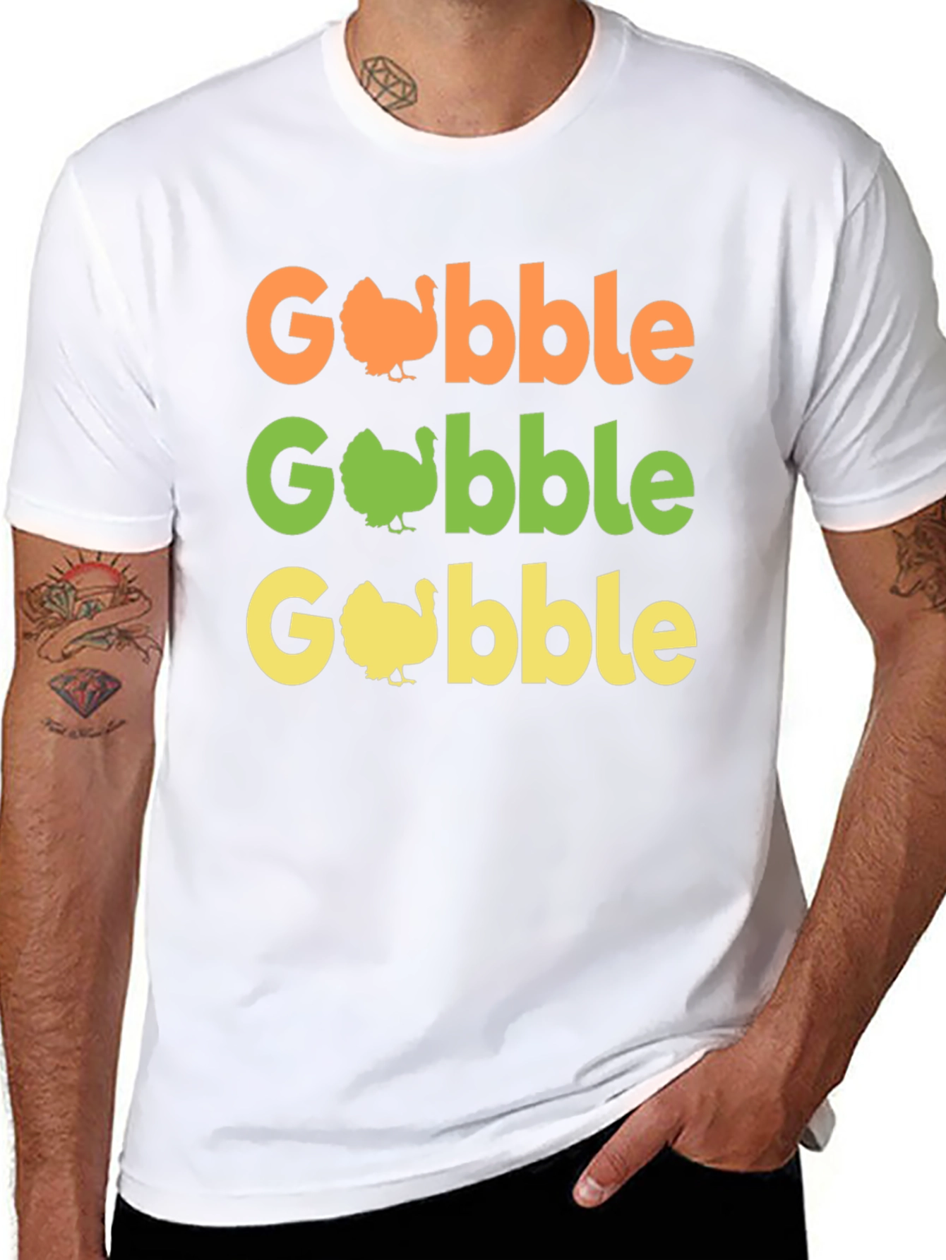 Gobble Thanksgiving T-Shirt - Turkey Day Apparel