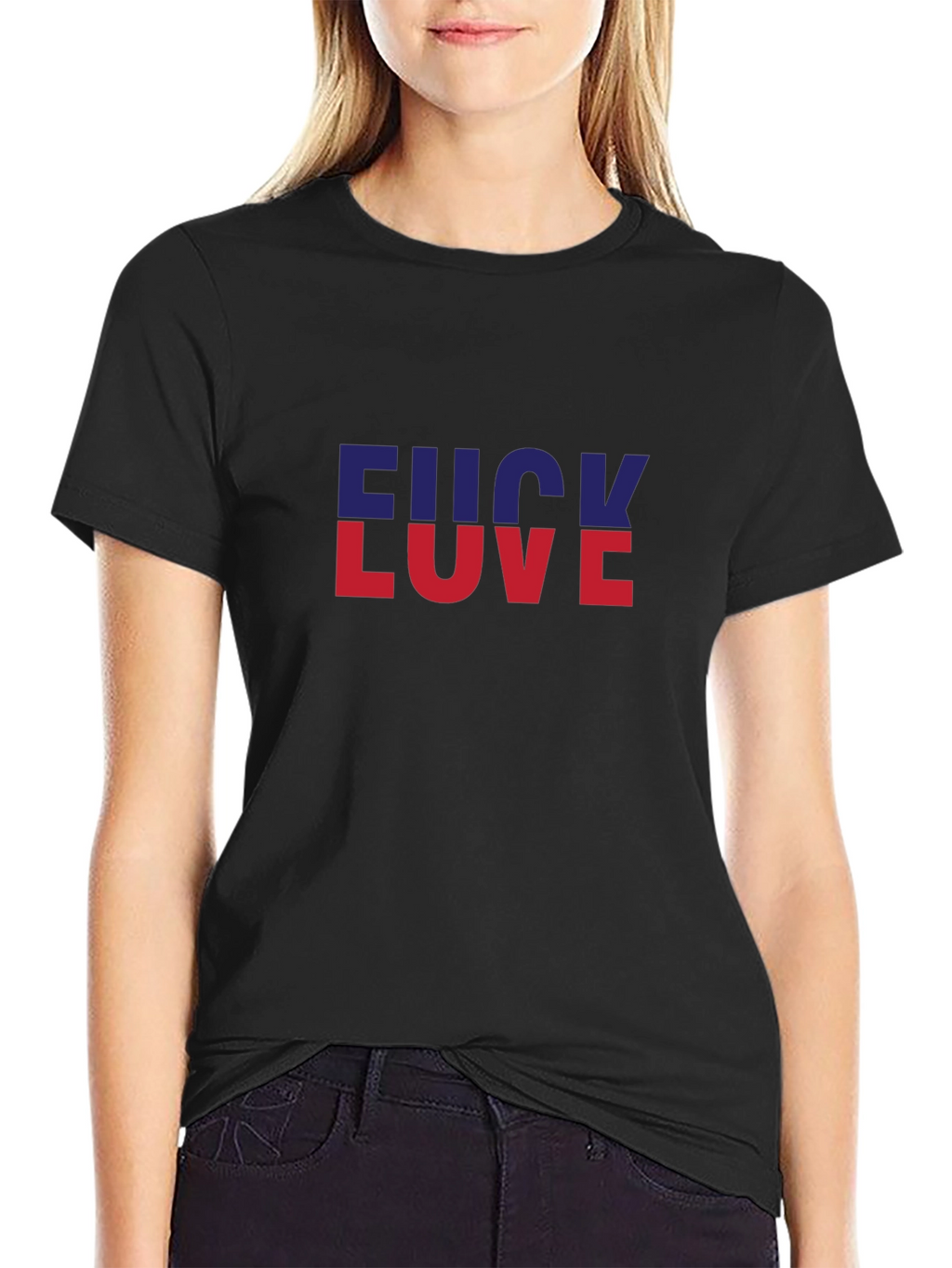 Edgy Graphic Tee - F*ck Love Statement