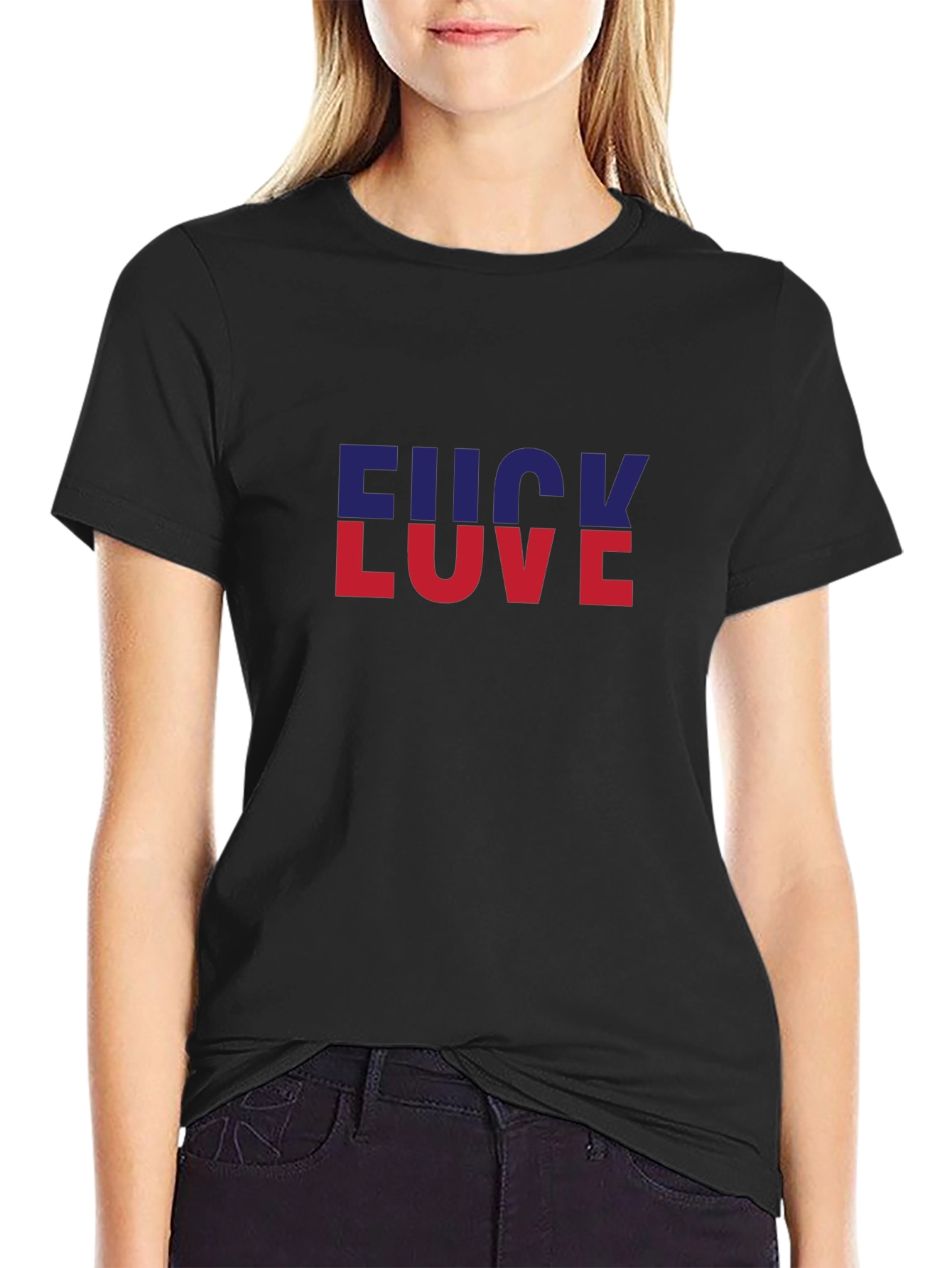Edgy Graphic Tee - F*ck Love Statement