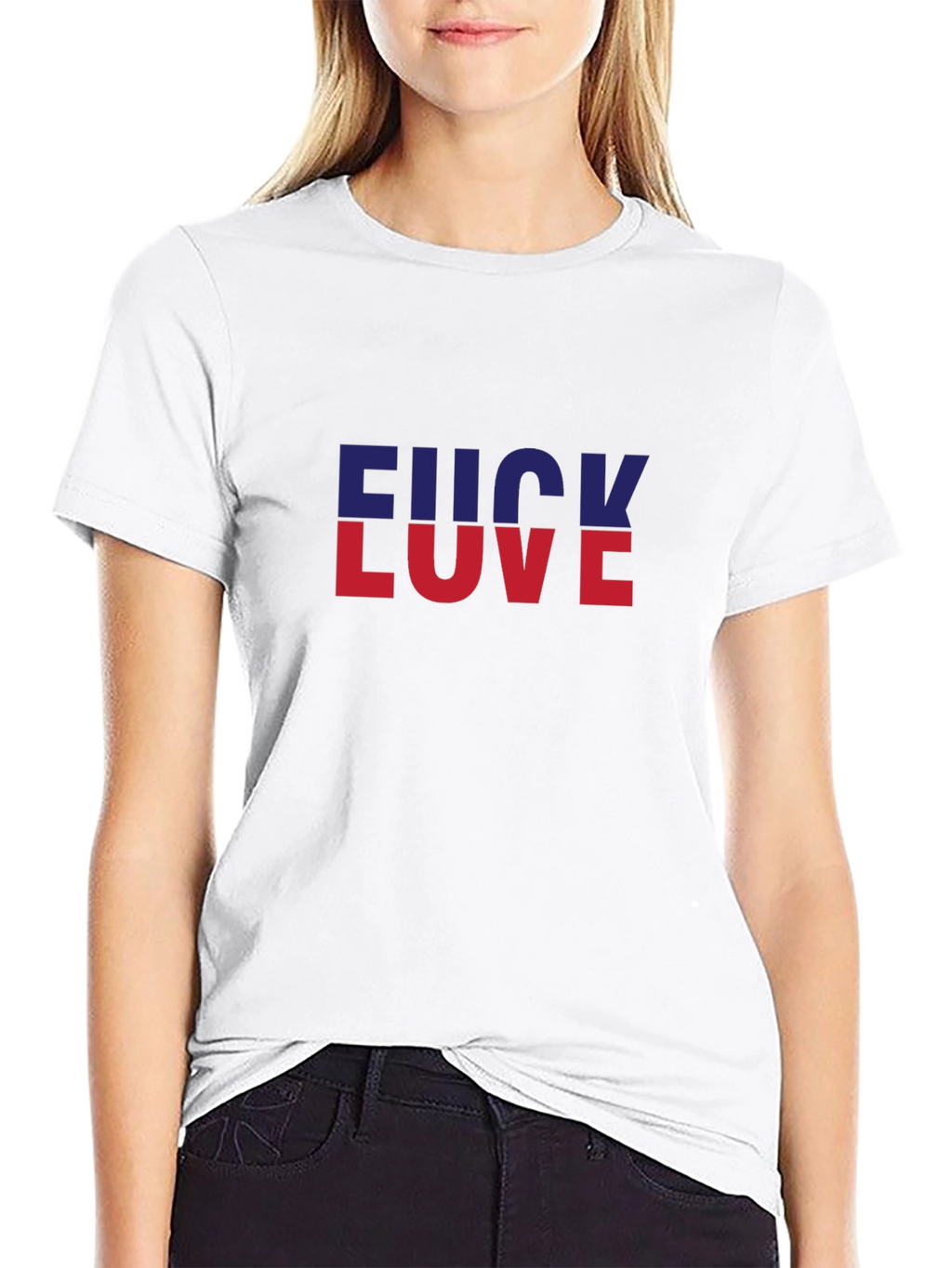 Edgy Graphic Tee - F*ck Love Statement