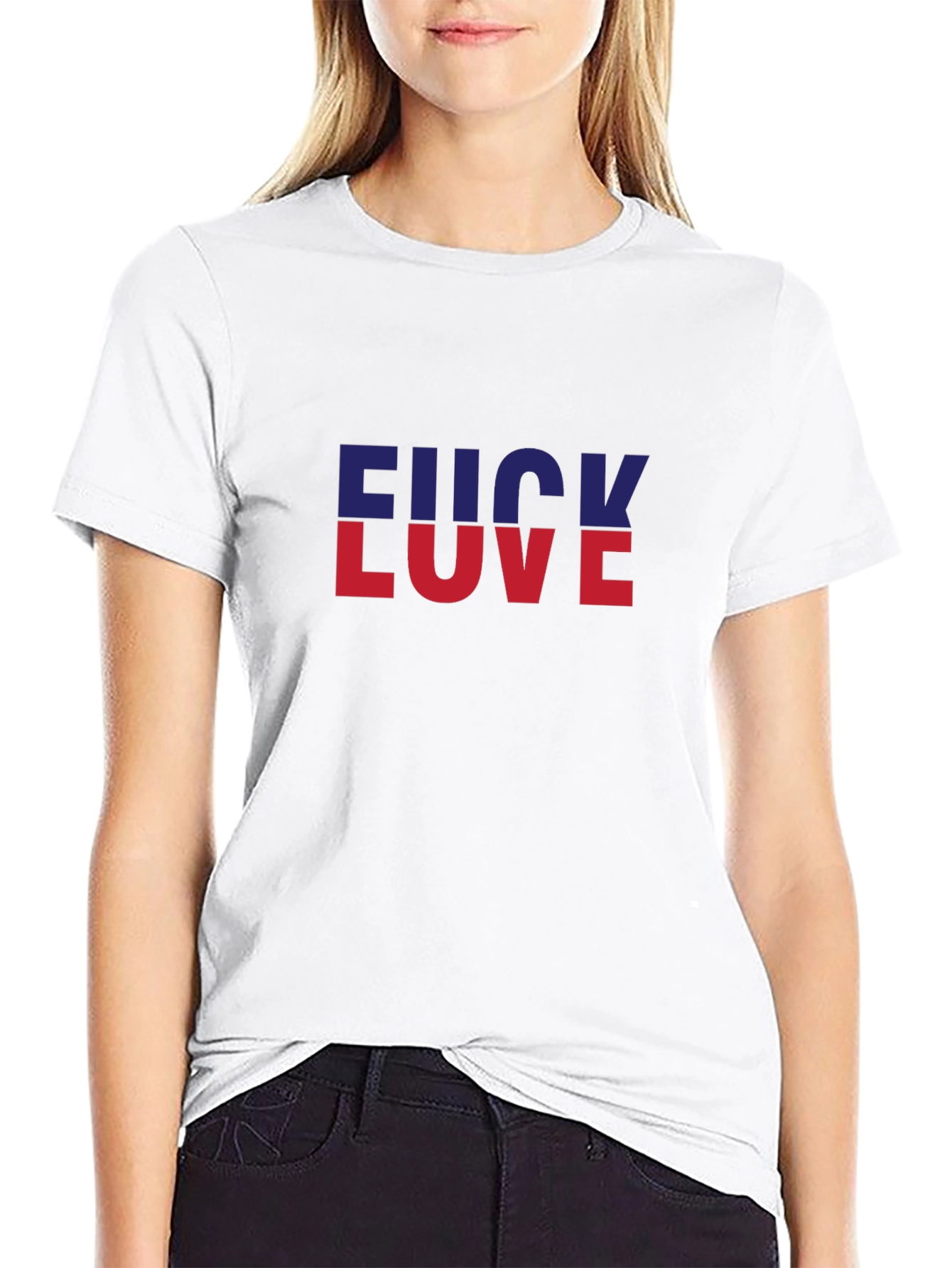 Edgy Graphic Tee - F*ck Love Statement