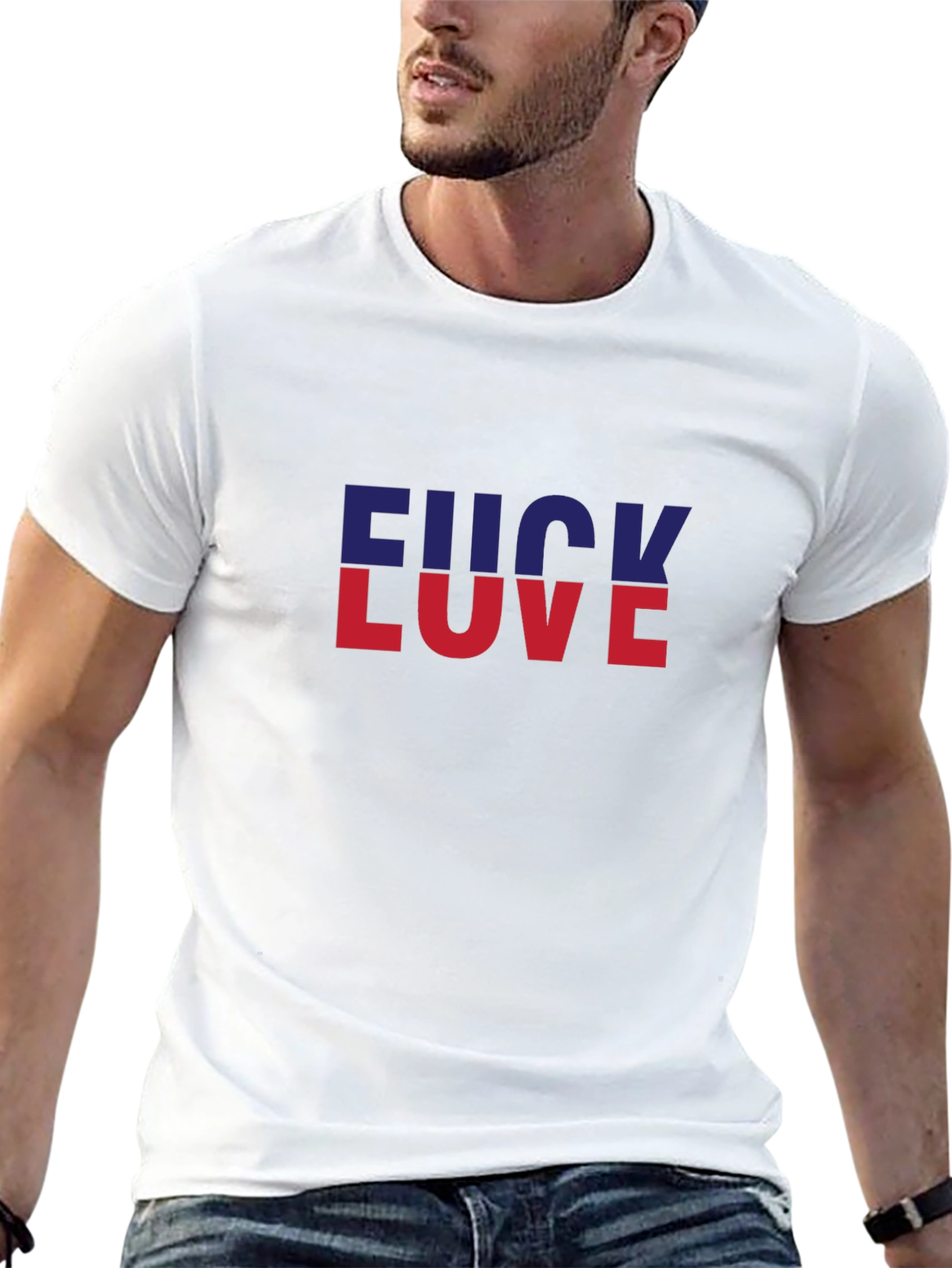 Edgy Graphic Tee - F*ck Love Statement