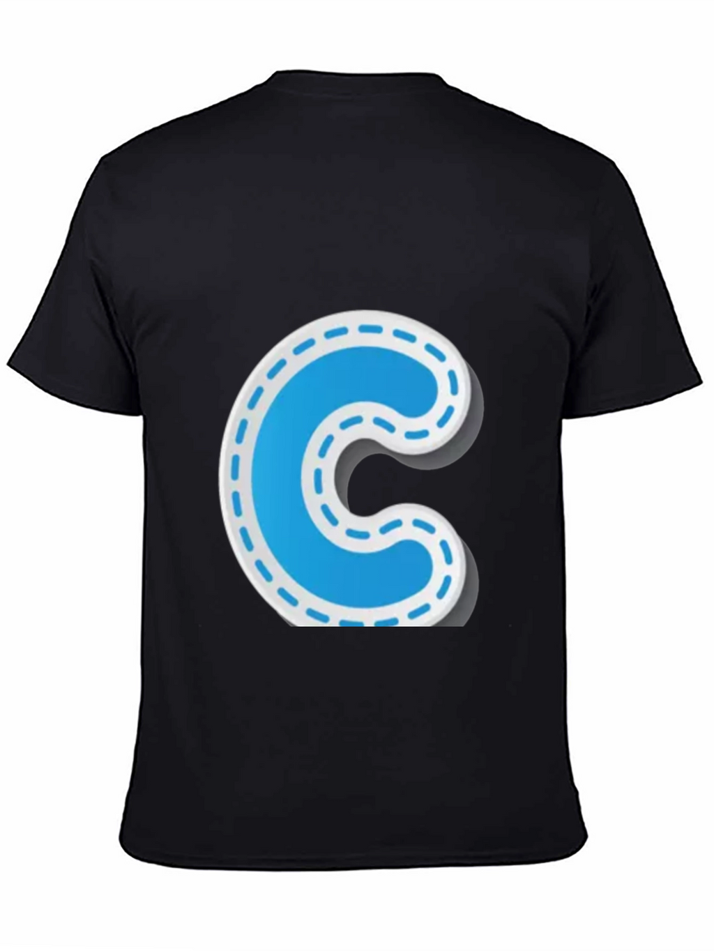 Fun Letter C Black T-Shirt