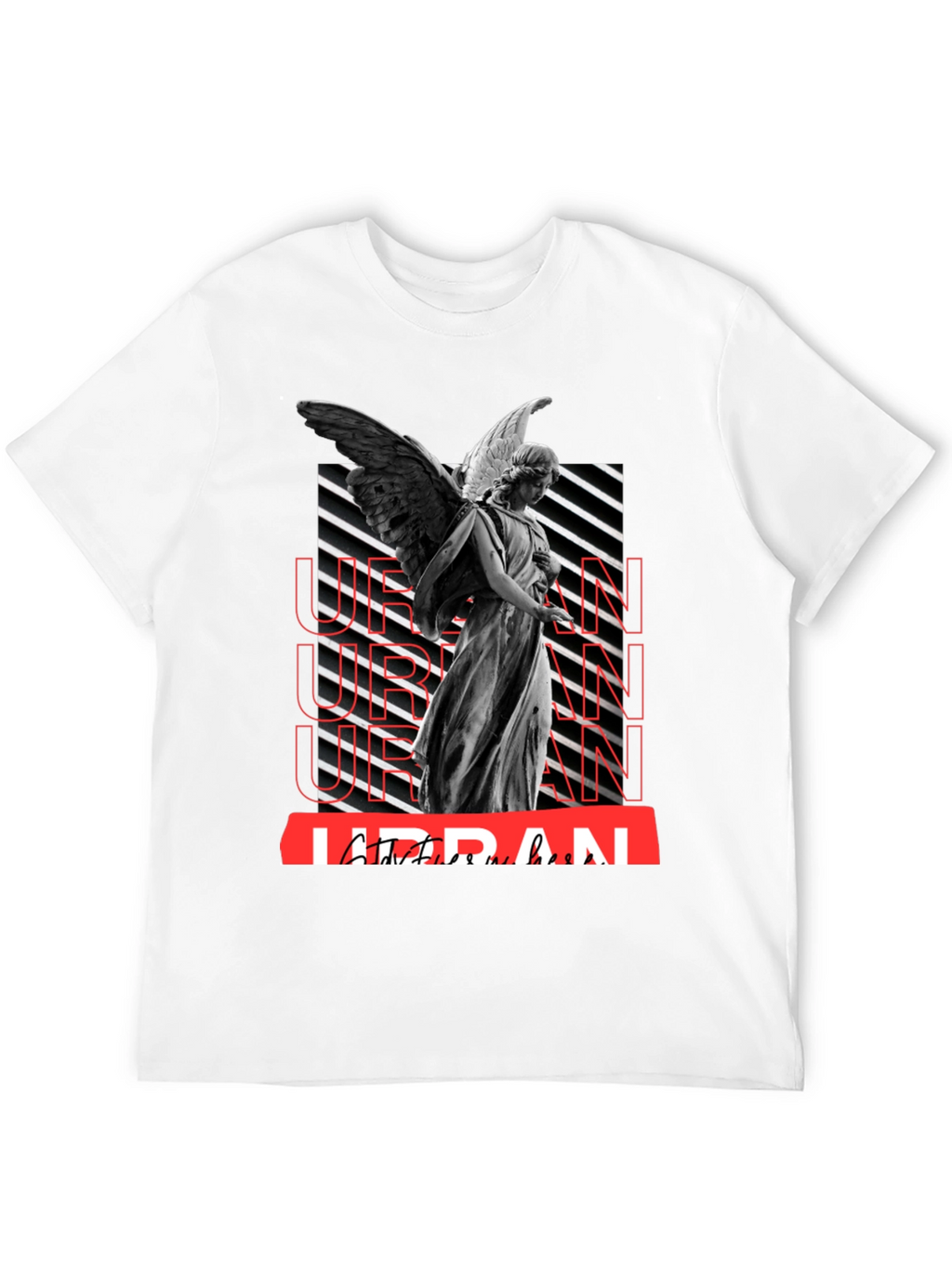 Urban Angel Graphic T-Shirt - Trendy Streetwear