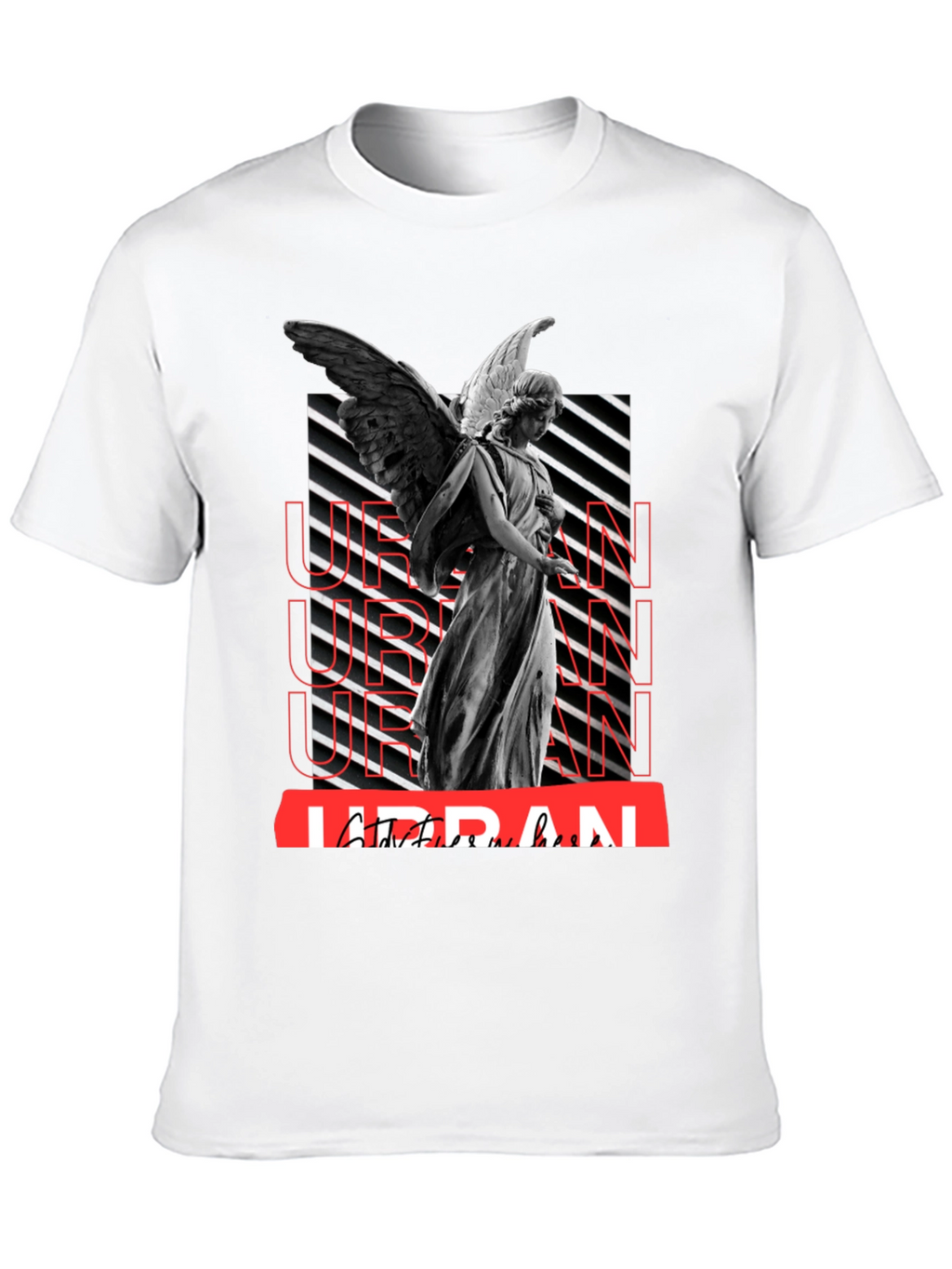 Urban Angel Graphic T-Shirt - Trendy Streetwear