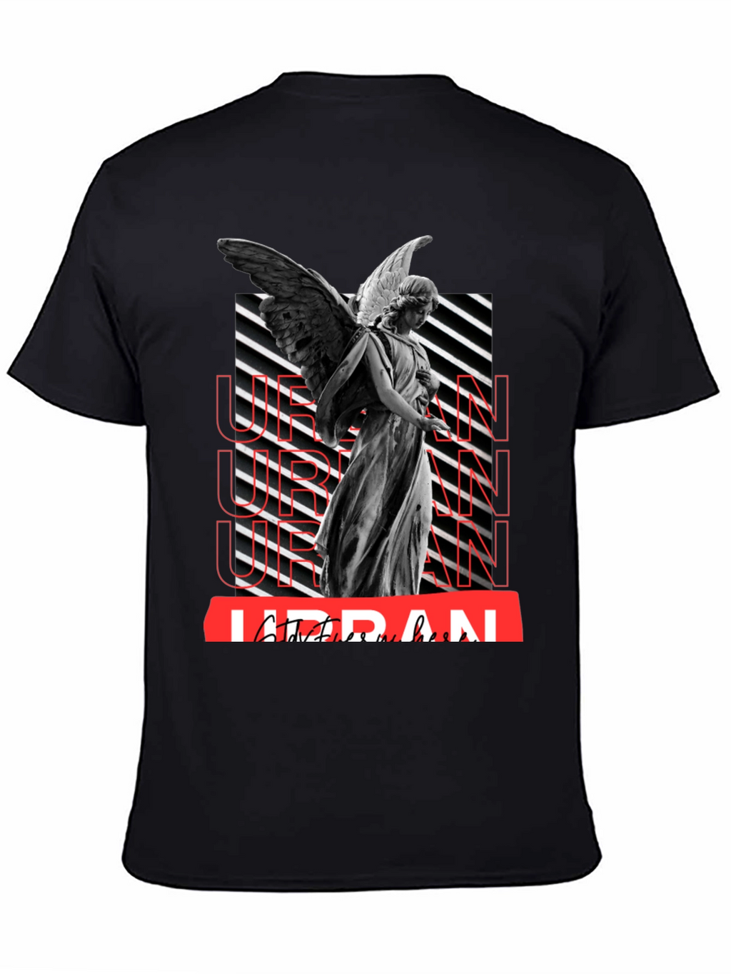 Urban Angel Graphic T-Shirt - Trendy Streetwear
