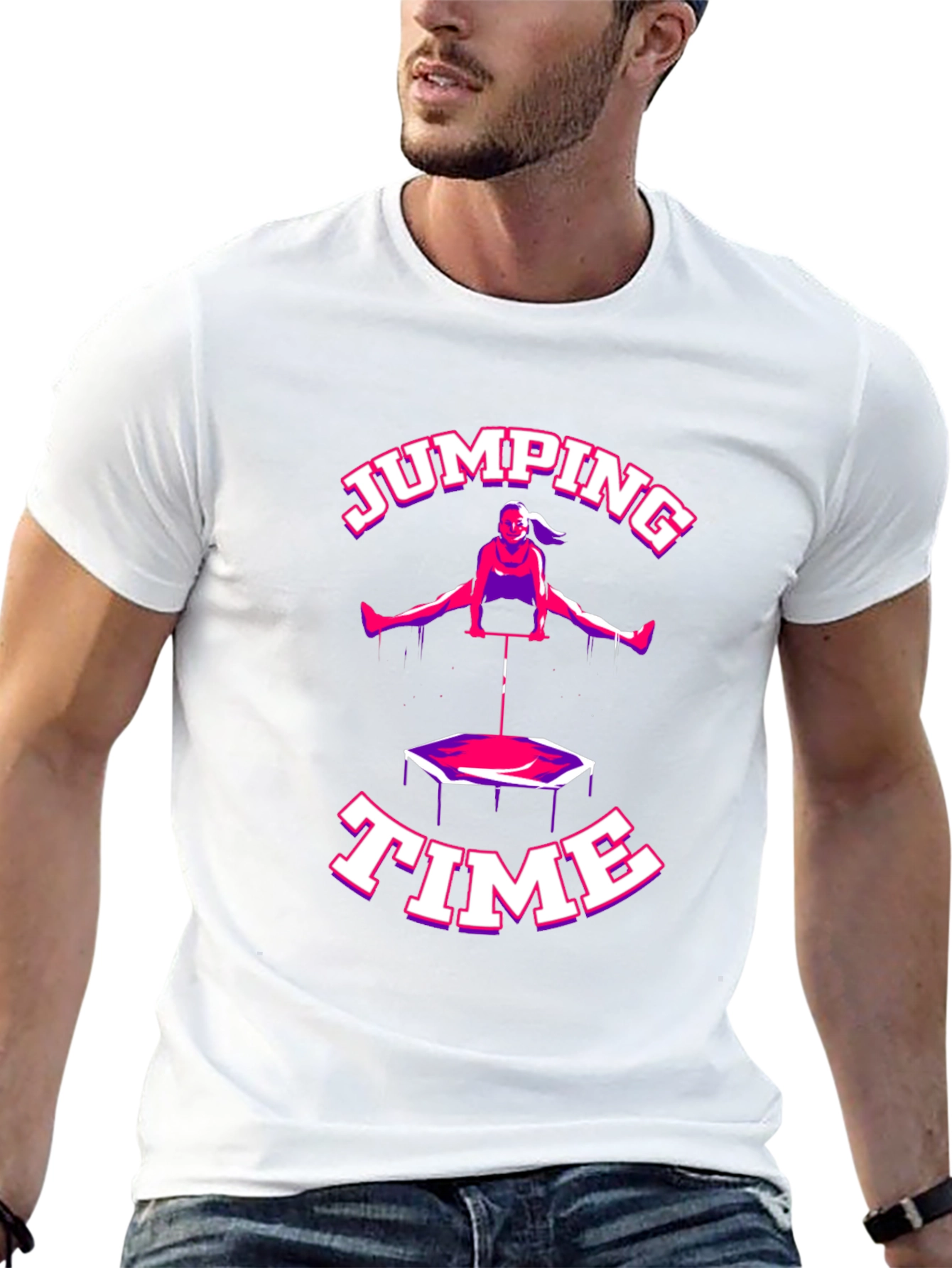 Jumping Time Black T-Shirt