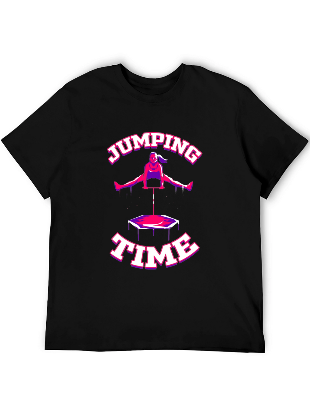 Jumping Time Black T-Shirt