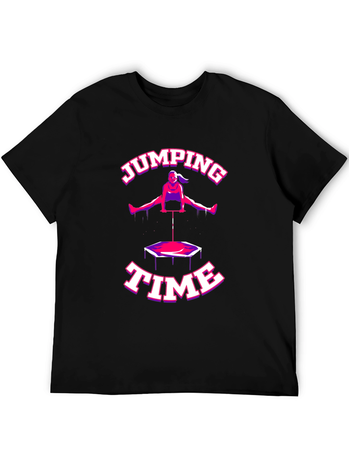 Jumping Time Black T-Shirt