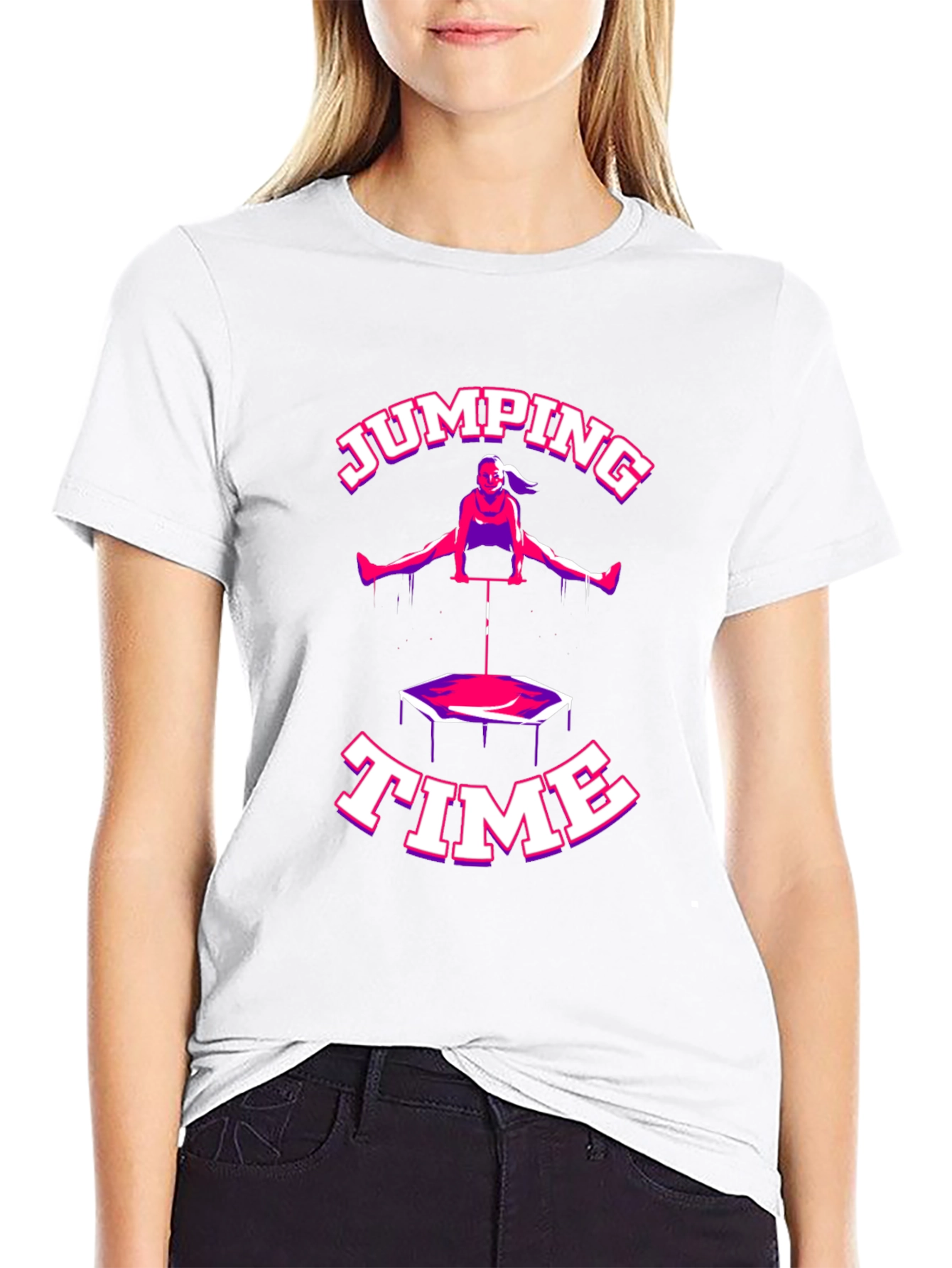 Jumping Time Black T-Shirt