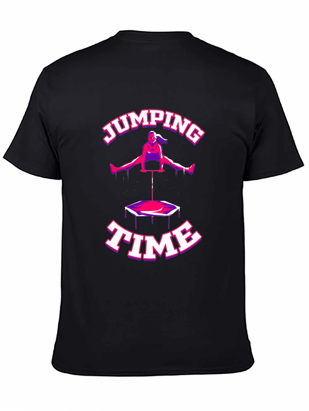 Jumping Time Black T-Shirt