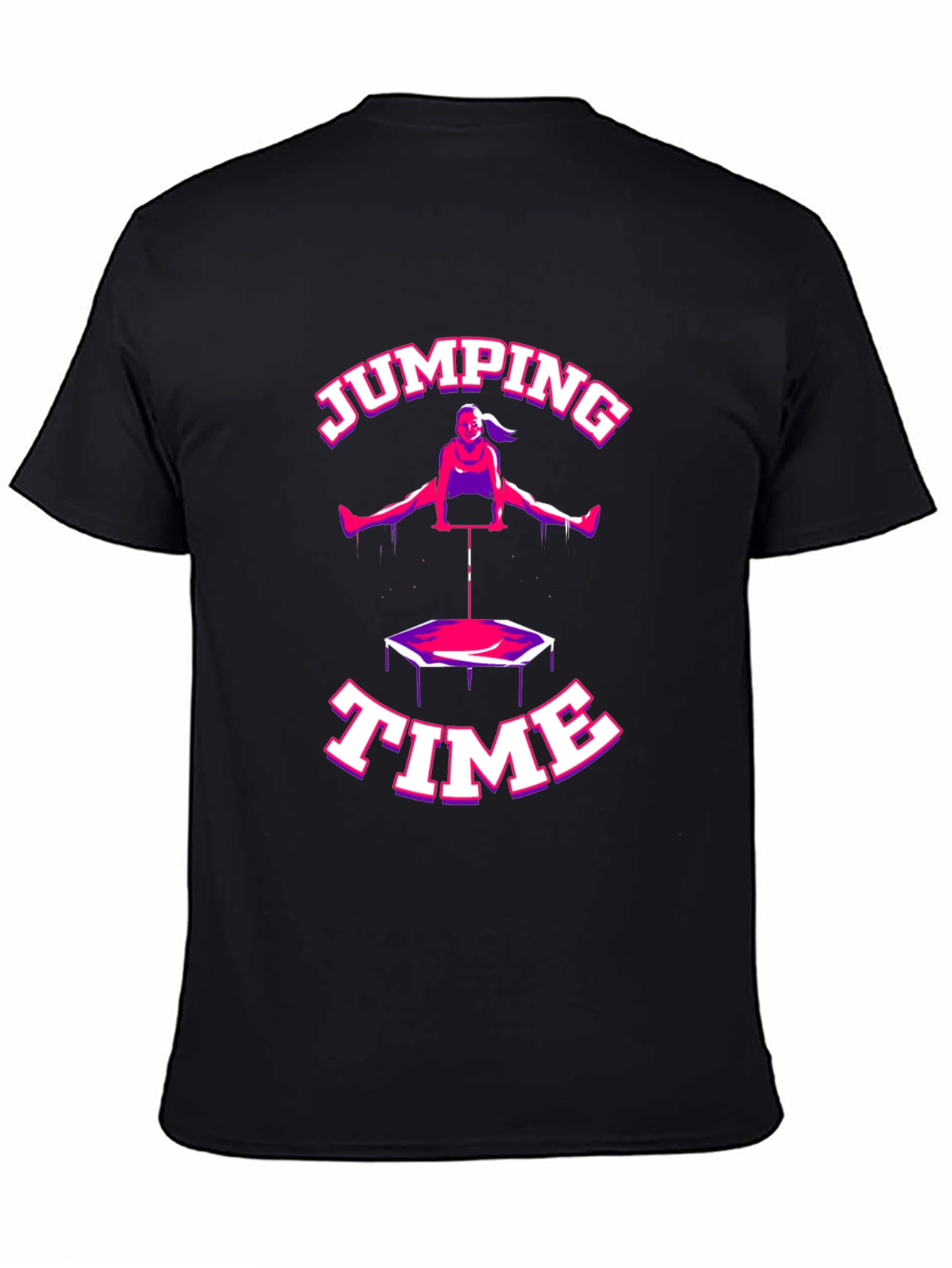 Jumping Time Black T-Shirt