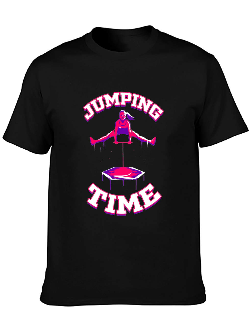Jumping Time Black T-Shirt