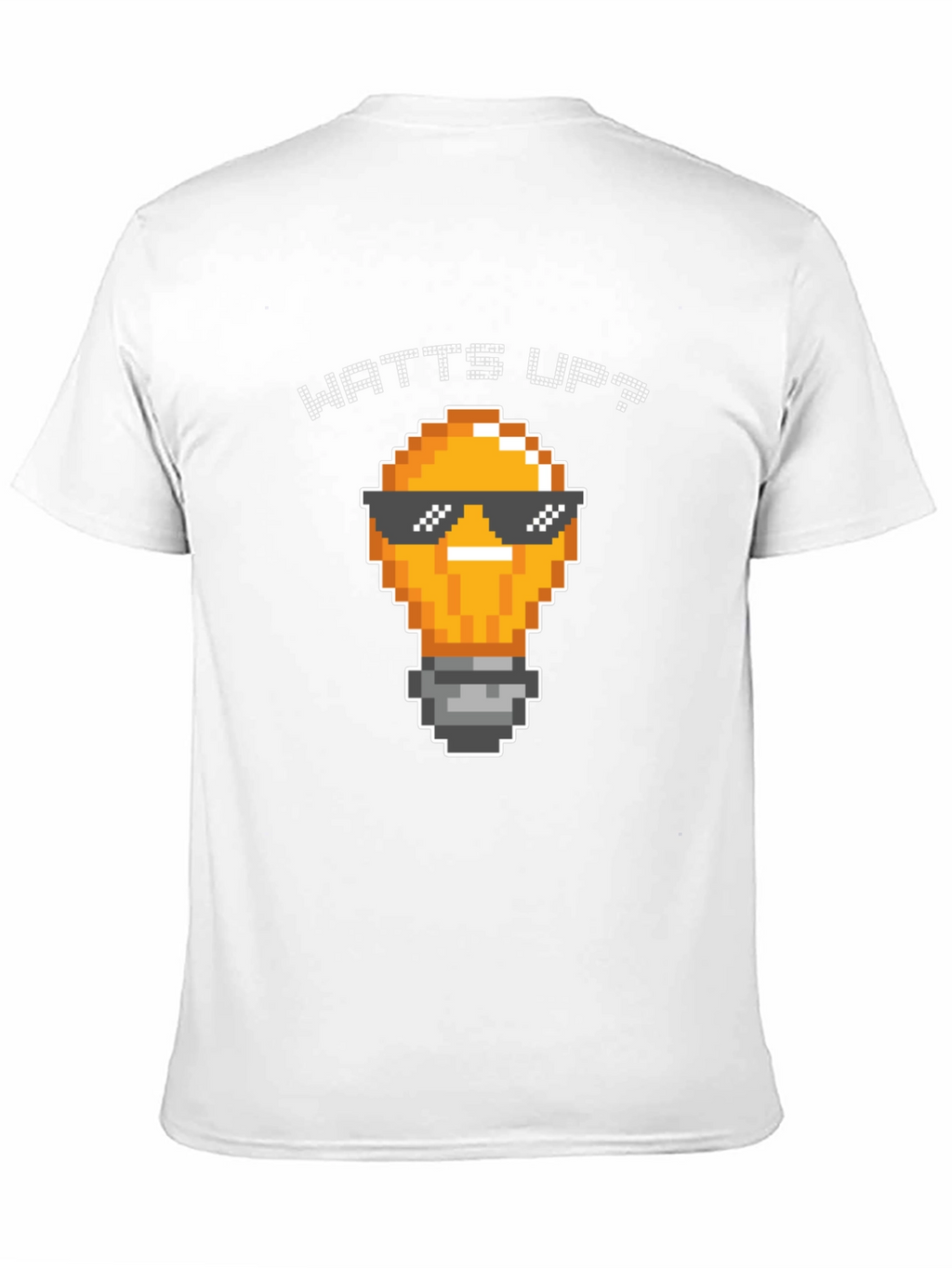 Watts Up? Pixel Light Bulb T-Shirt - Black