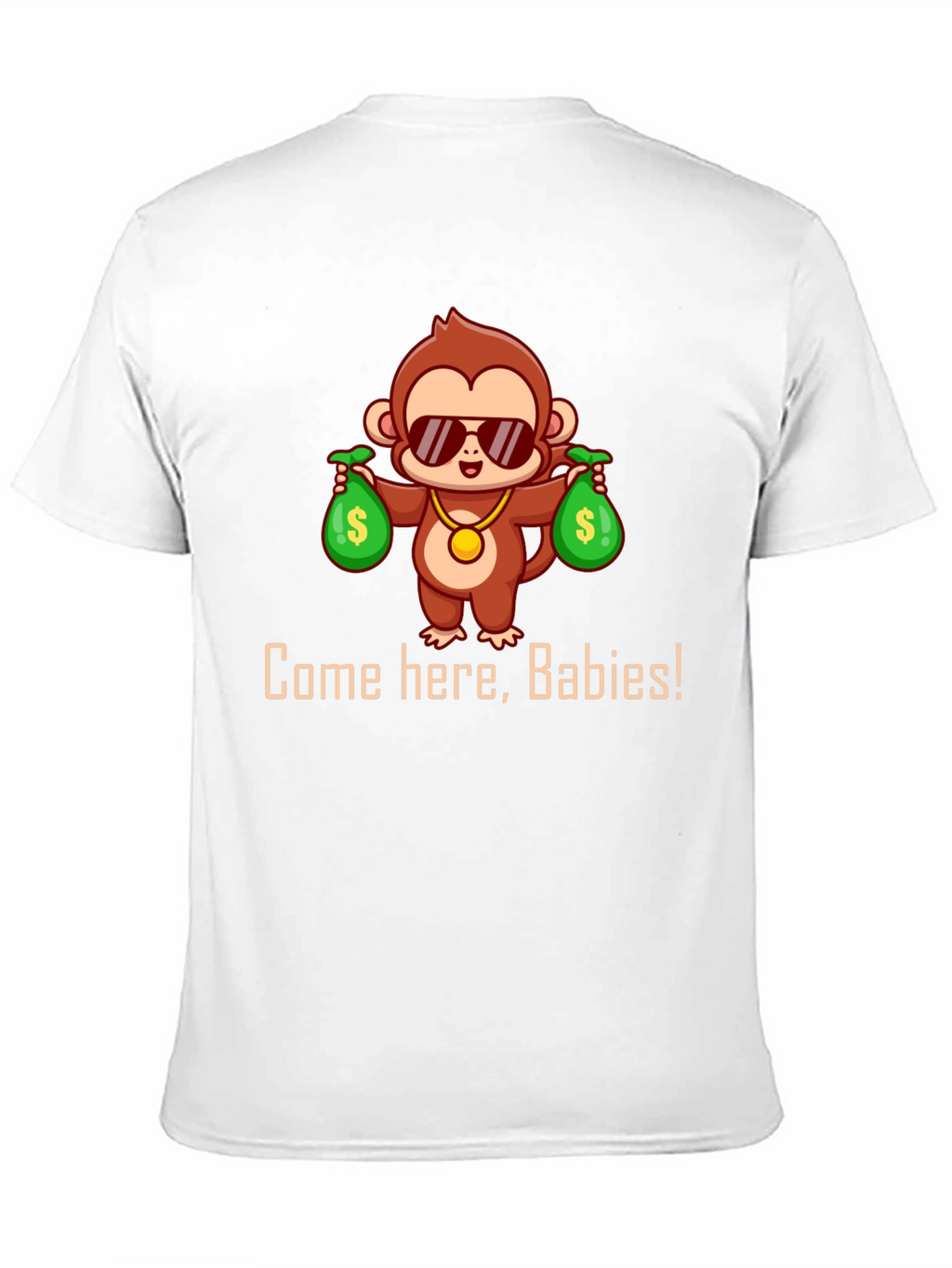 Monkey Money Bags Graphic T-Shirt