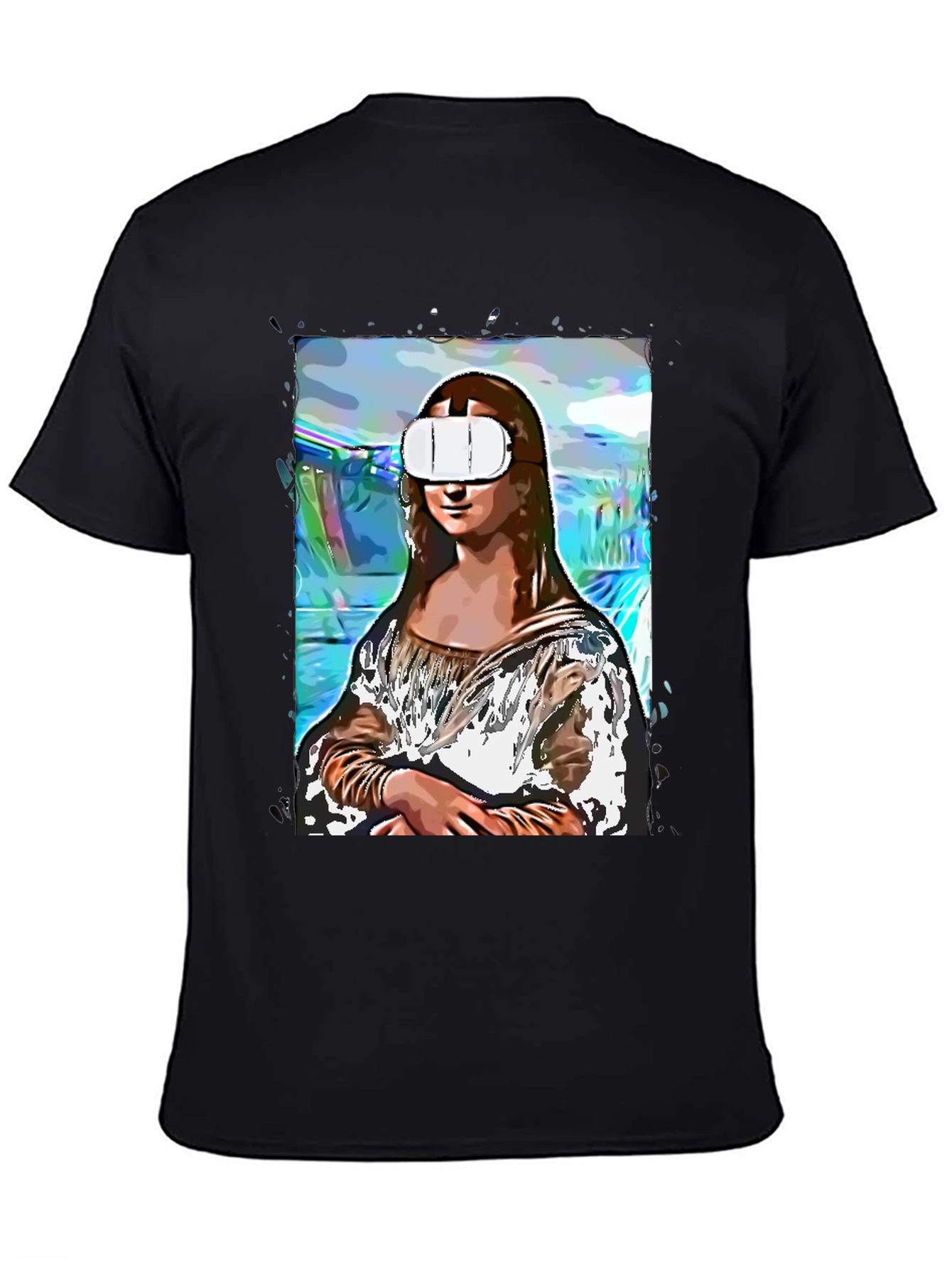 Mona Lisa VR T-Shirt - Artistic Novelty Tee