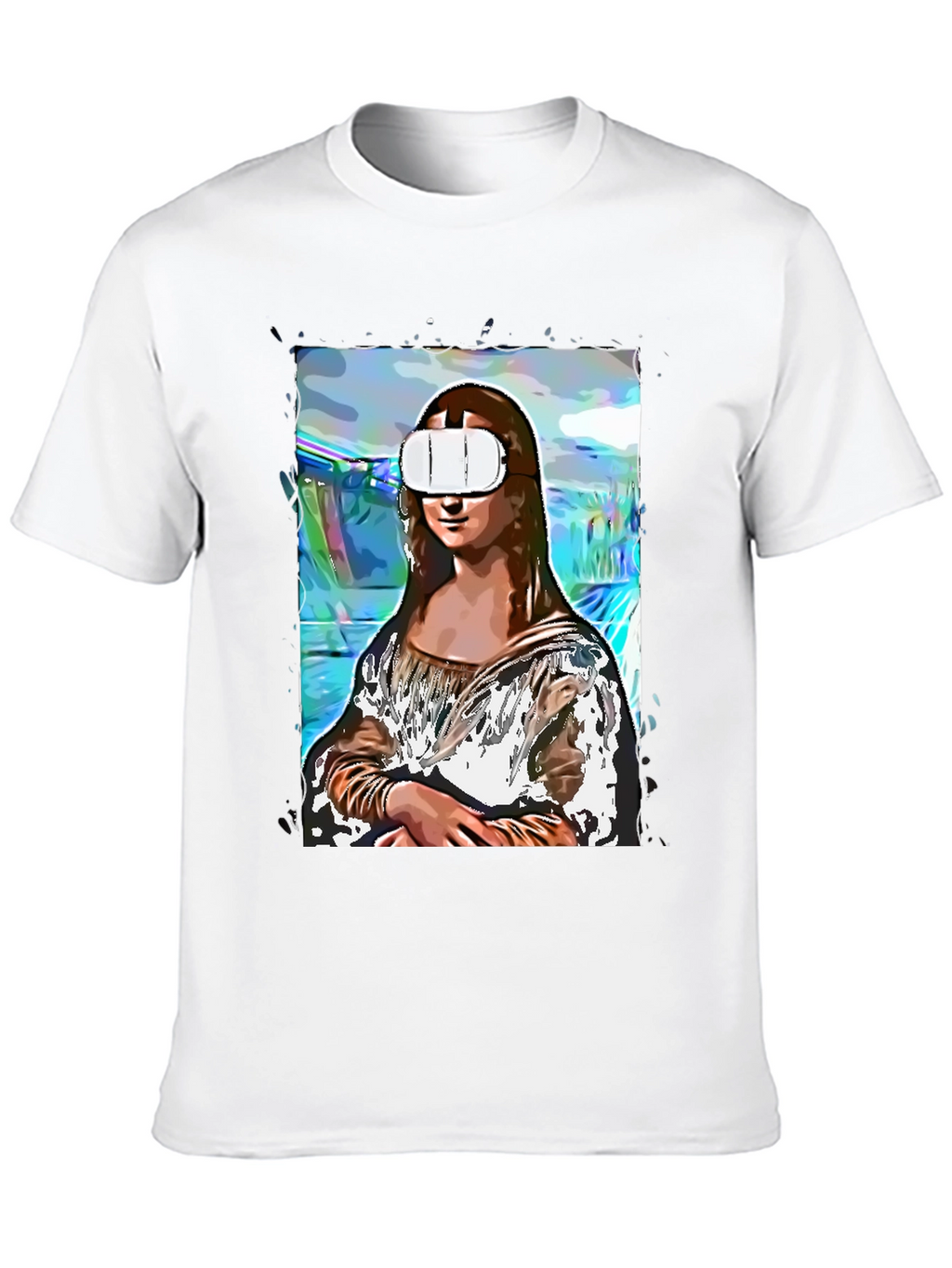 Mona Lisa VR T-Shirt - Artistic Novelty Tee