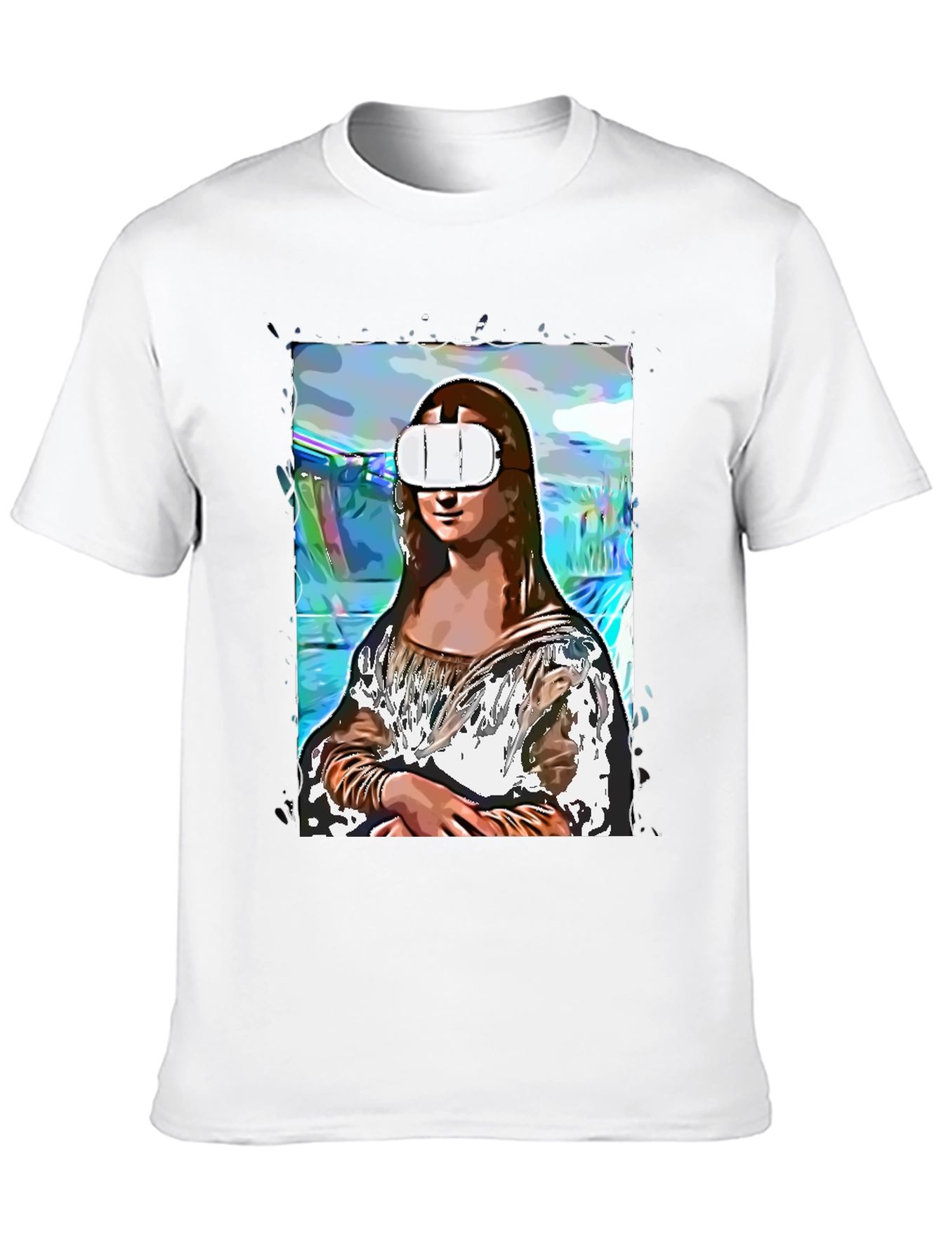 Mona Lisa VR T-Shirt - Artistic Novelty Tee