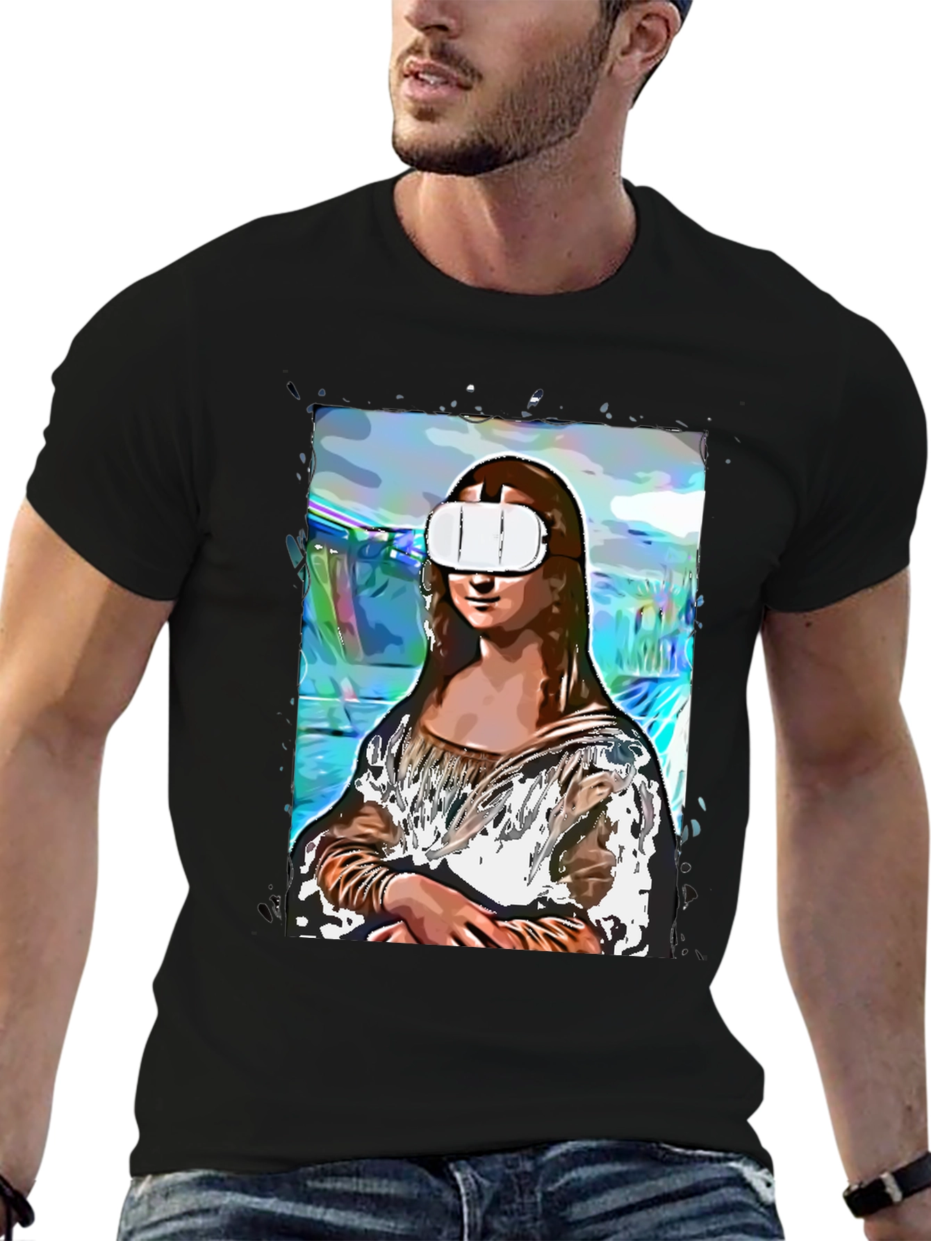 Mona Lisa VR T-Shirt - Artistic Novelty Tee