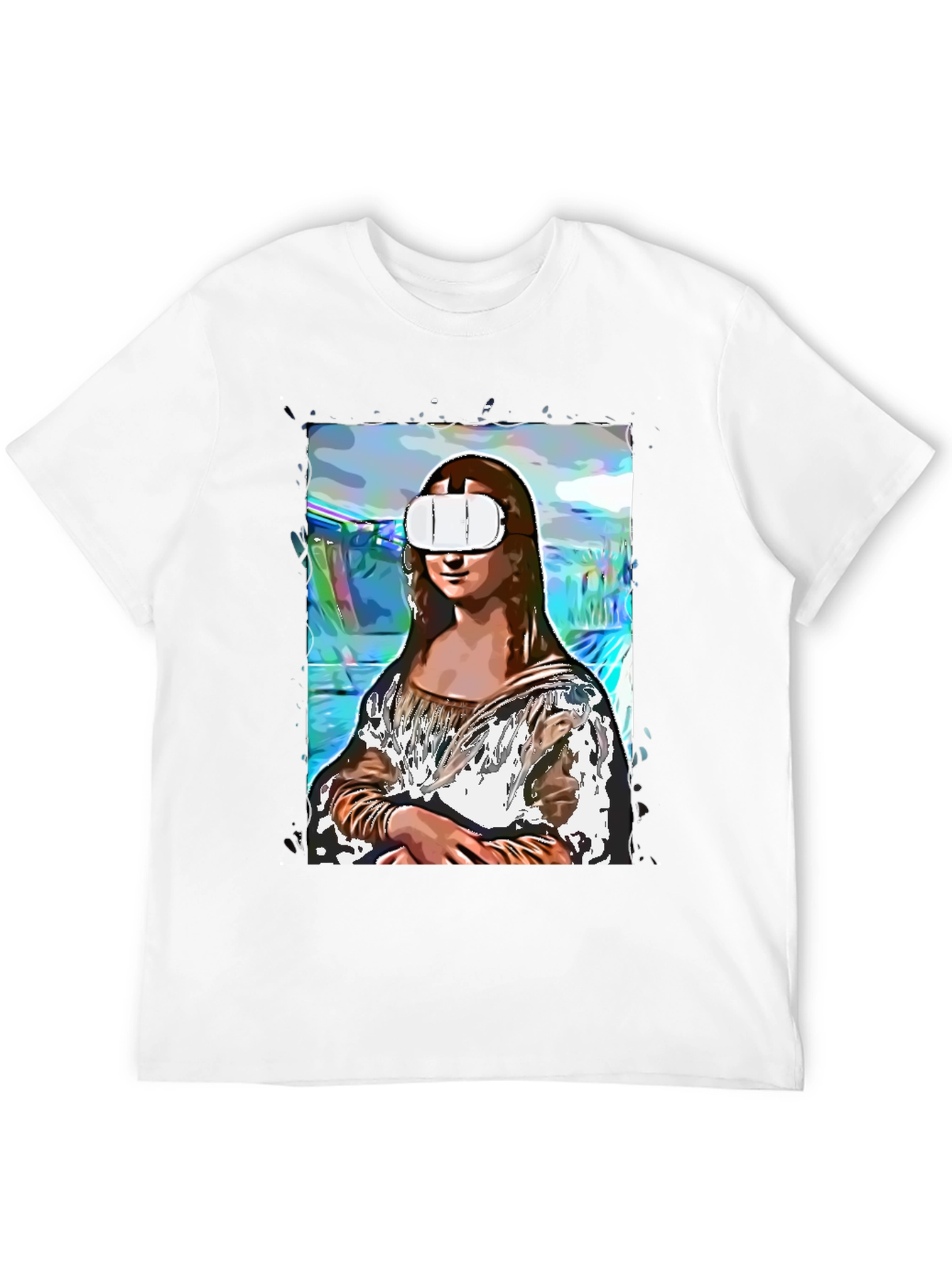 Mona Lisa VR T-Shirt - Artistic Novelty Tee