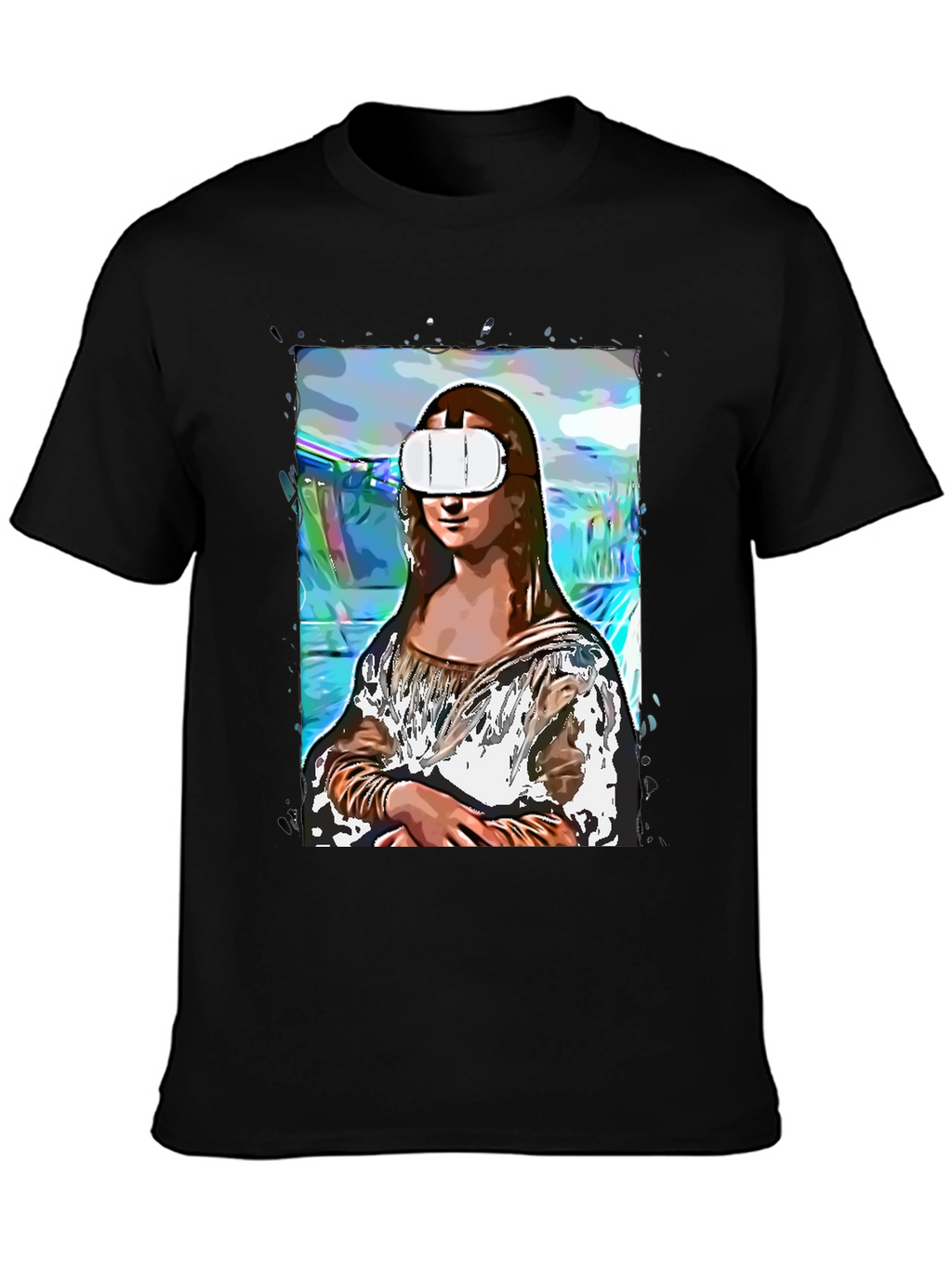 Mona Lisa VR T-Shirt - Artistic Novelty Tee