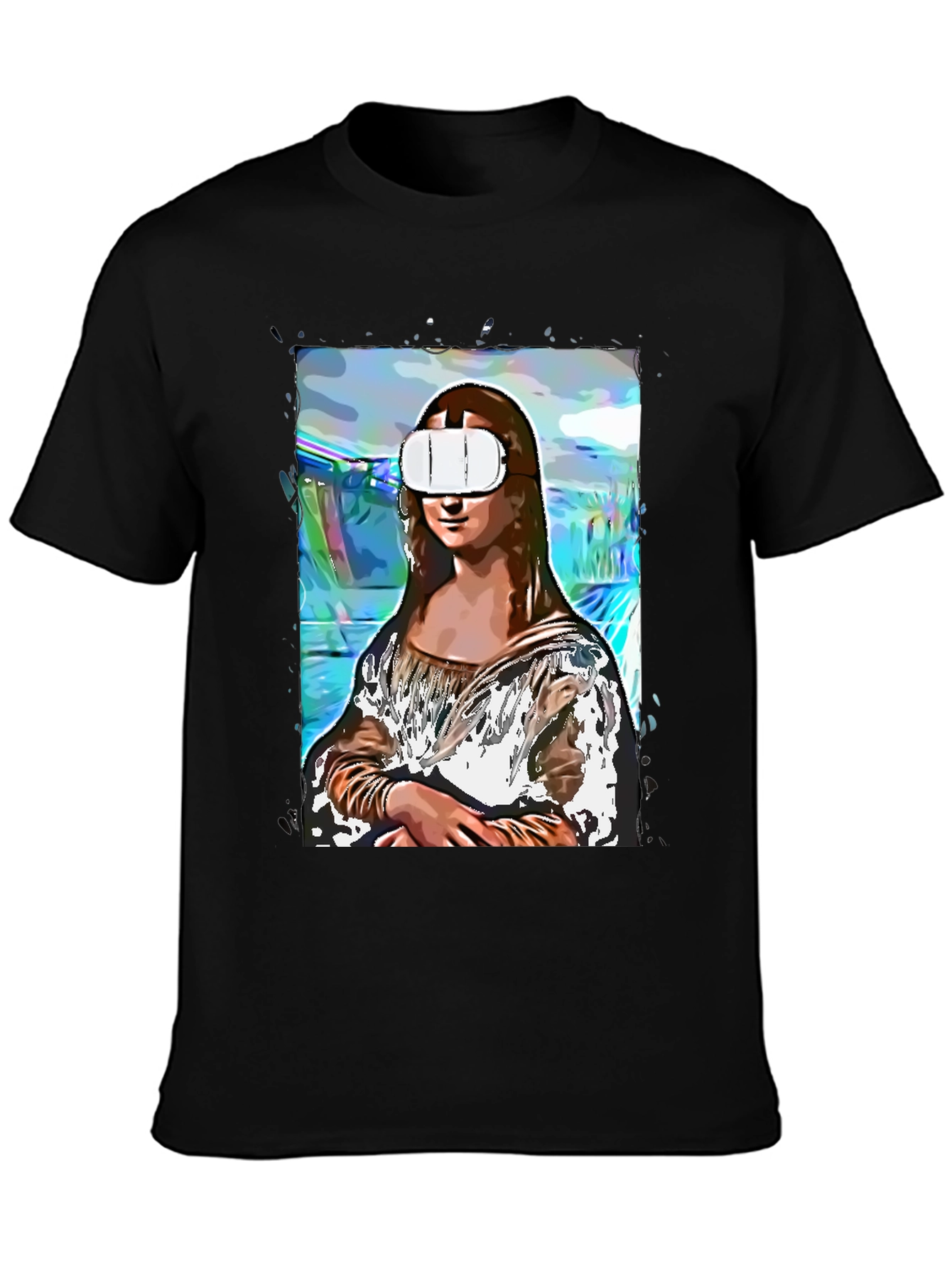 Mona Lisa VR T-Shirt - Artistic Novelty Tee