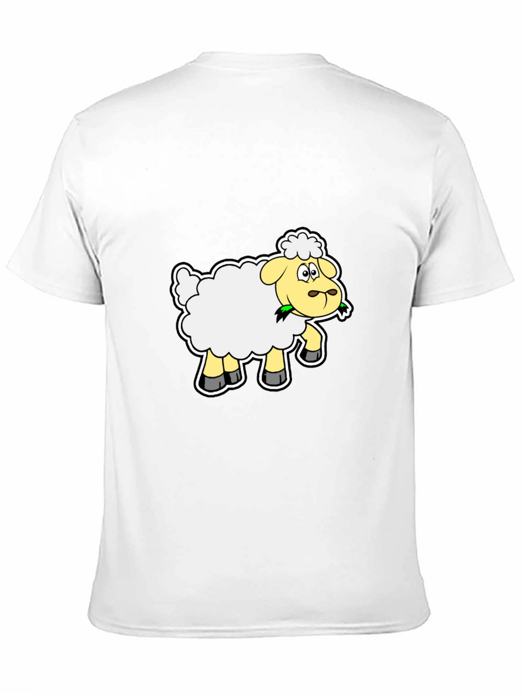 Sheep Graphic Tee - Black Cotton Blend