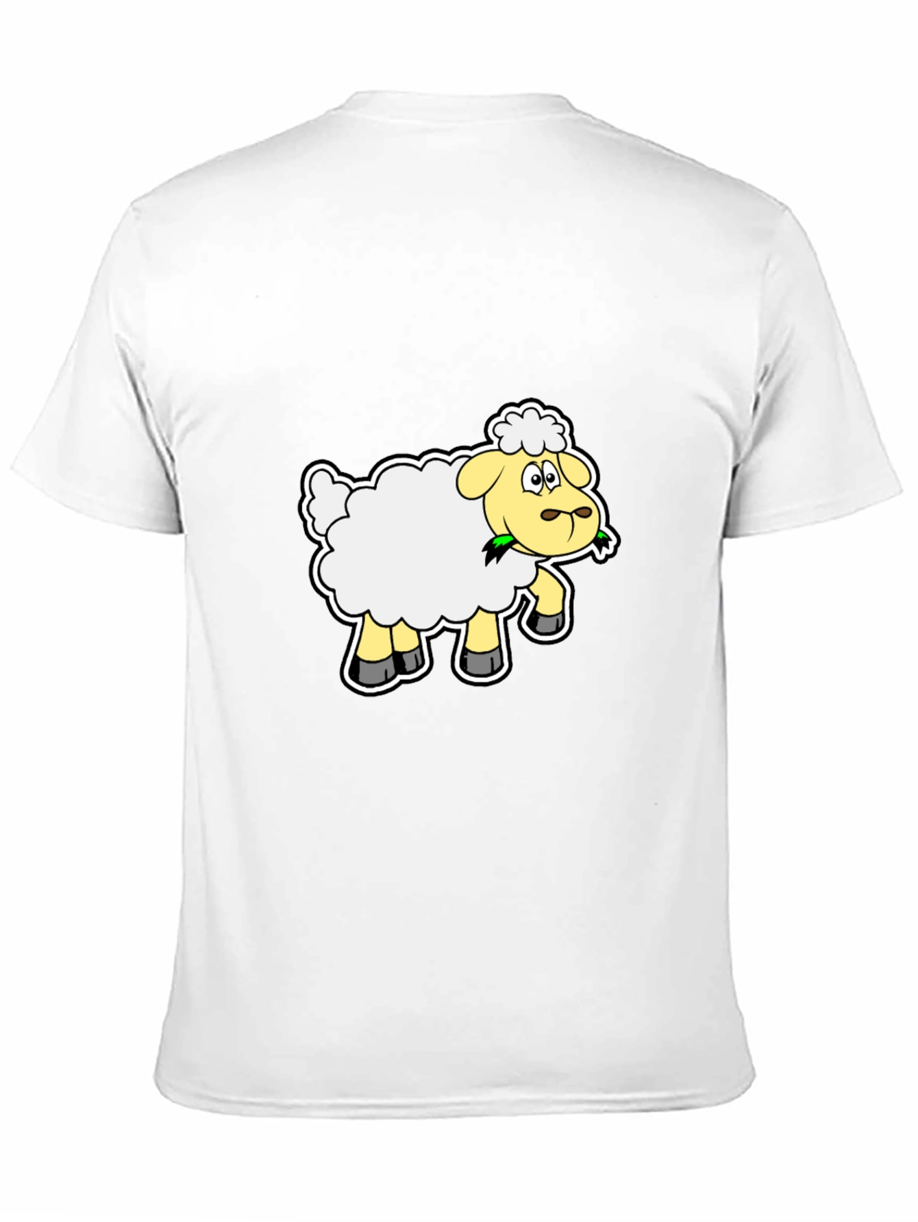 Sheep Graphic Tee - Black Cotton Blend
