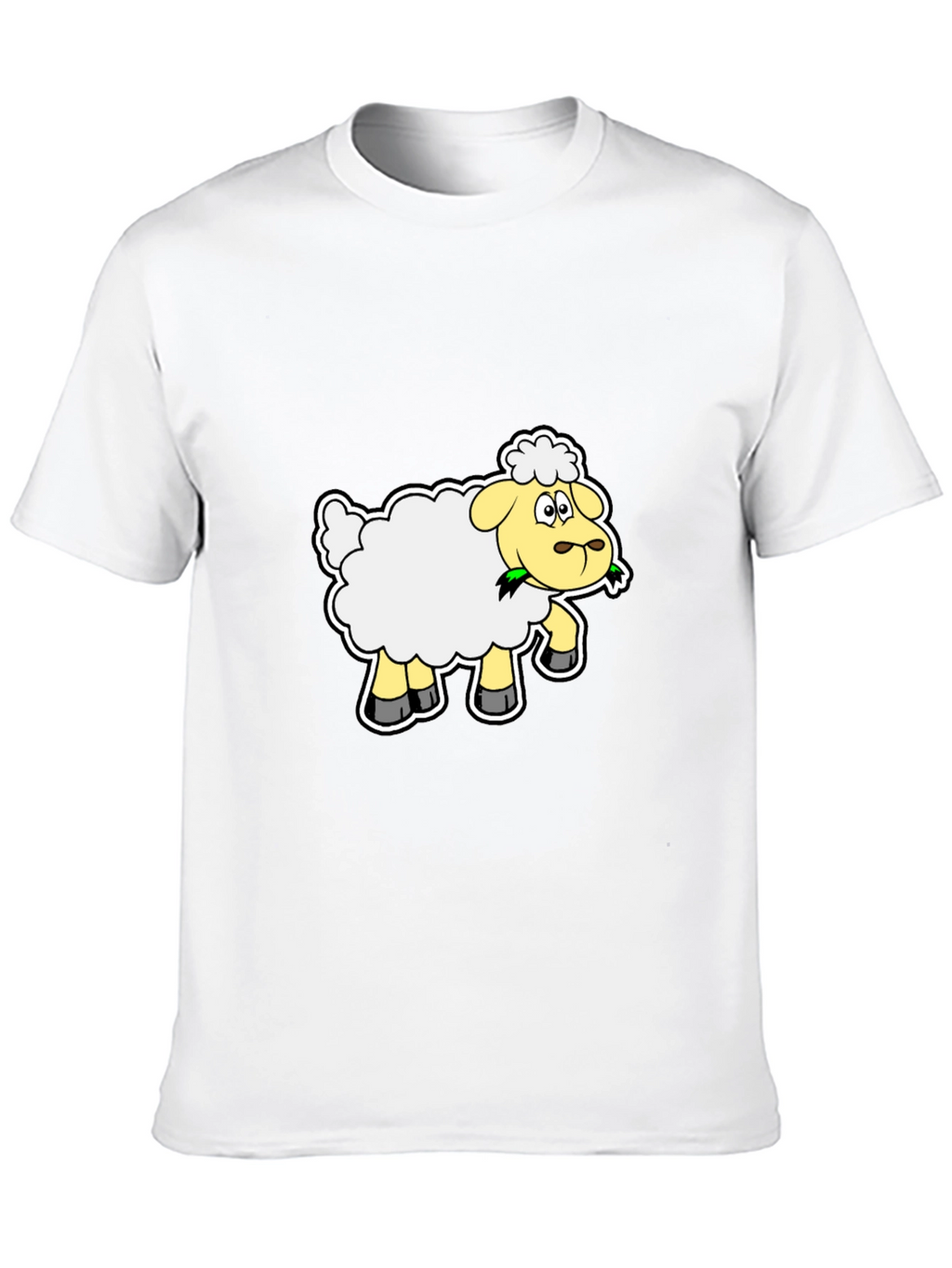 Sheep Graphic Tee - Black Cotton Blend
