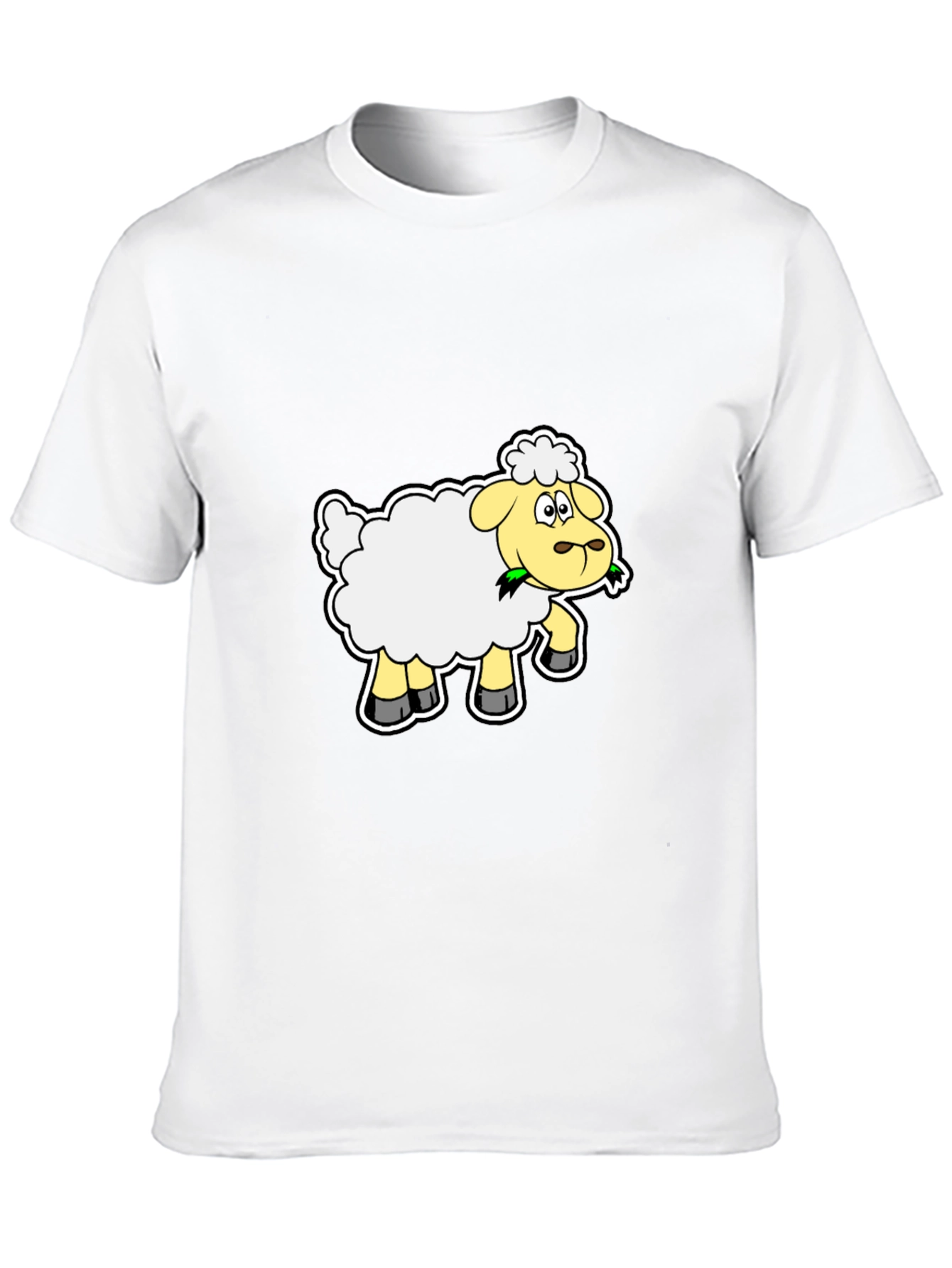 Sheep Graphic Tee - Black Cotton Blend