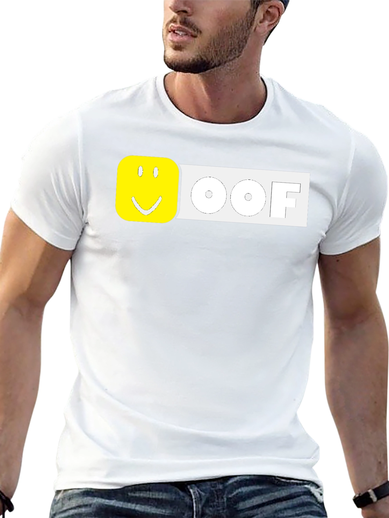 Roblox OOF Funny Graphic T-Shirt - Black