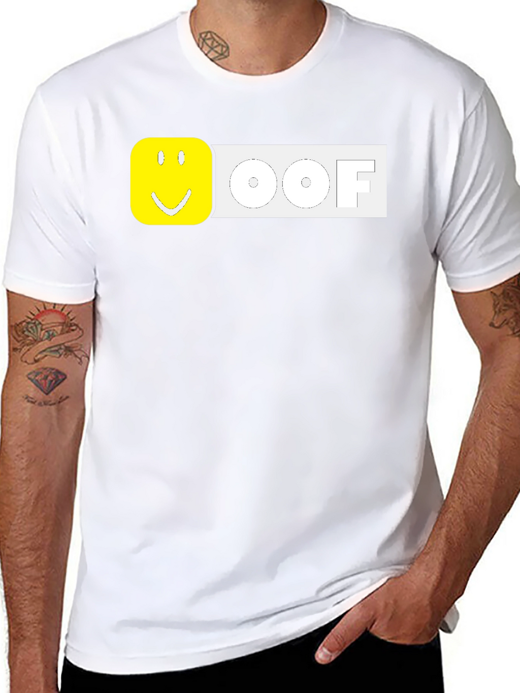 Roblox OOF Funny Graphic T-Shirt - Black
