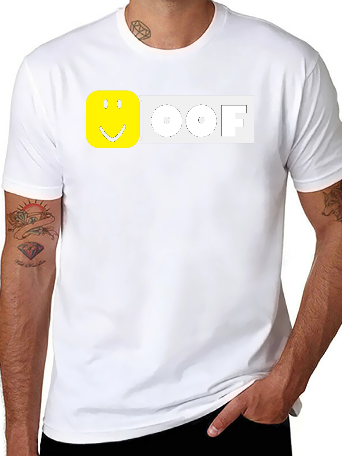 Roblox OOF Funny Graphic T-Shirt - Black