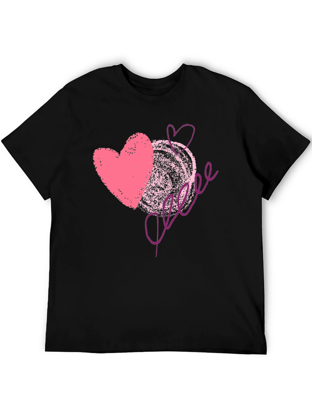 Love Scribble Graphic Tee - Romantic Valentines Day Shirt