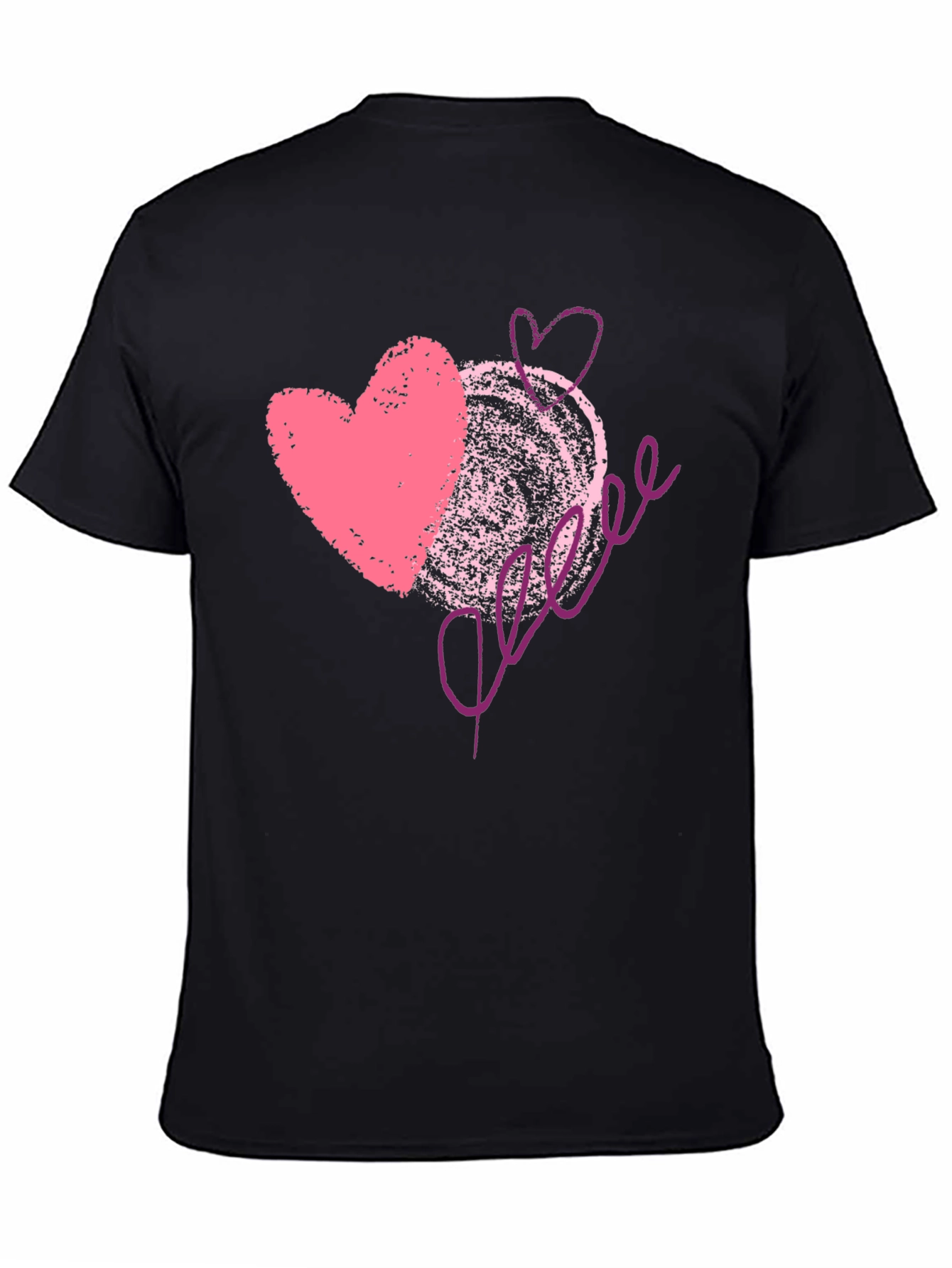 Love Scribble Graphic Tee - Romantic Valentines Day Shirt
