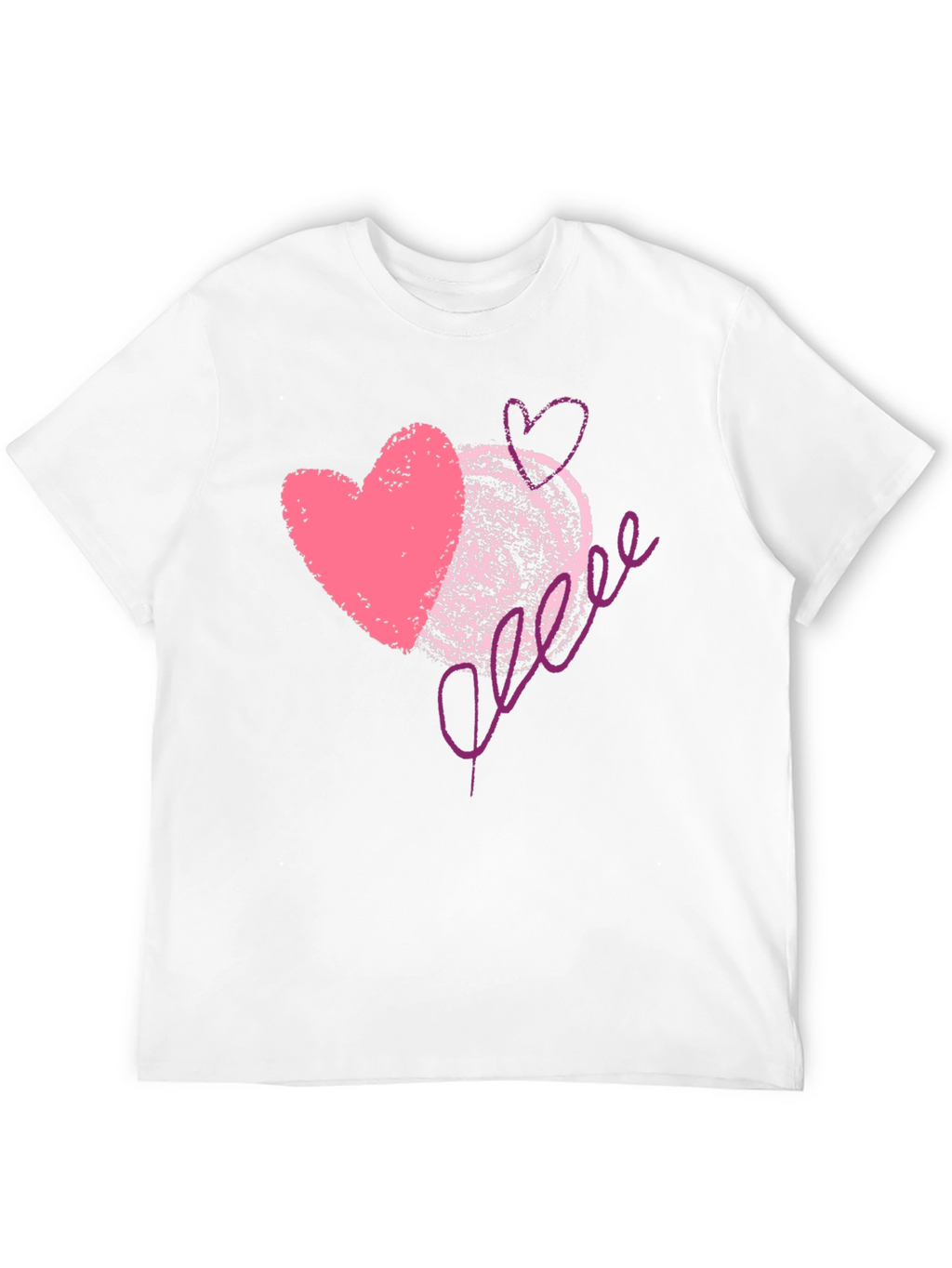 Love Scribble Graphic Tee - Romantic Valentines Day Shirt