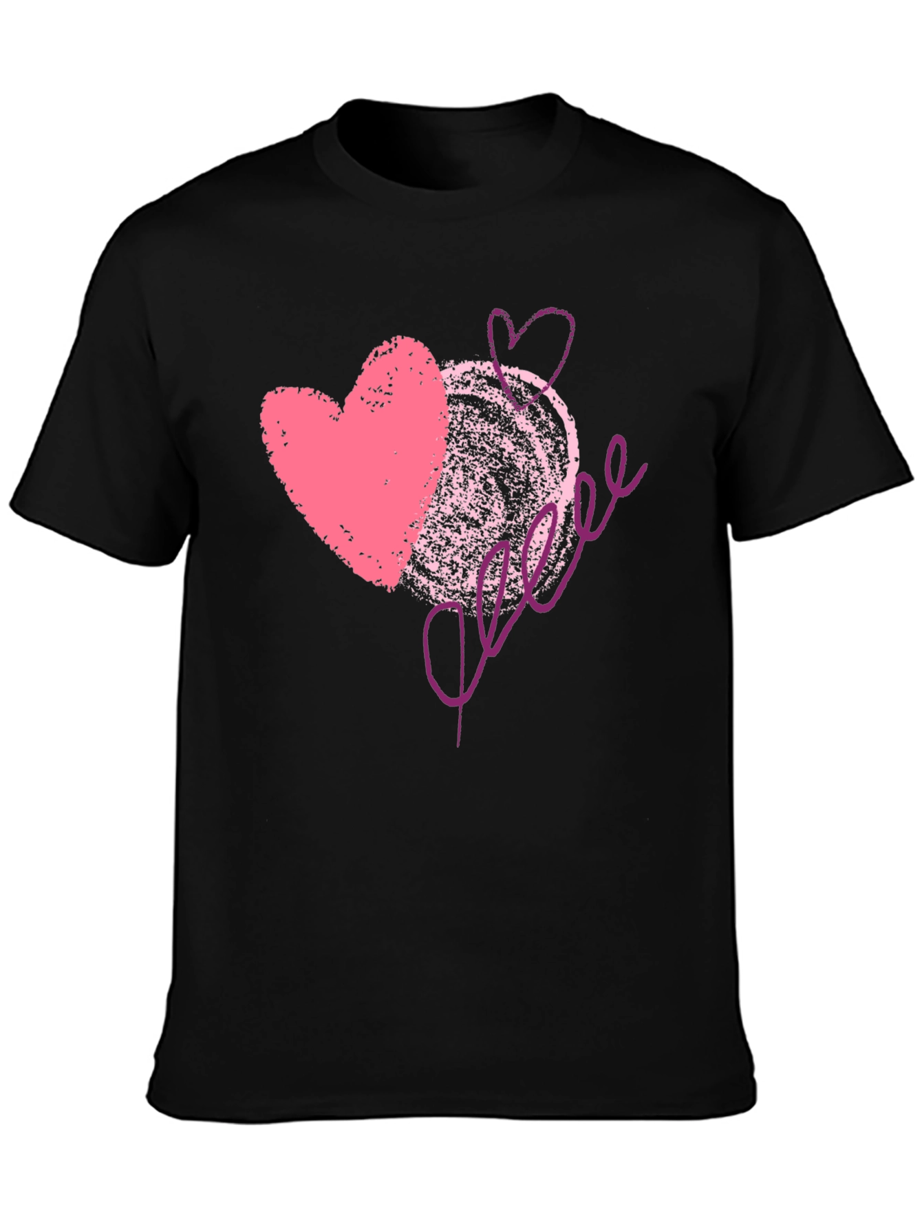 Love Scribble Graphic Tee - Romantic Valentines Day Shirt