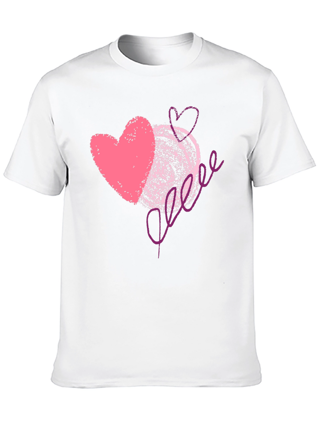 Love Scribble Graphic Tee - Romantic Valentines Day Shirt