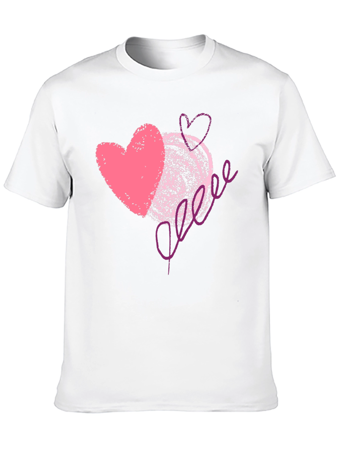 Love Scribble Graphic Tee - Romantic Valentines Day Shirt