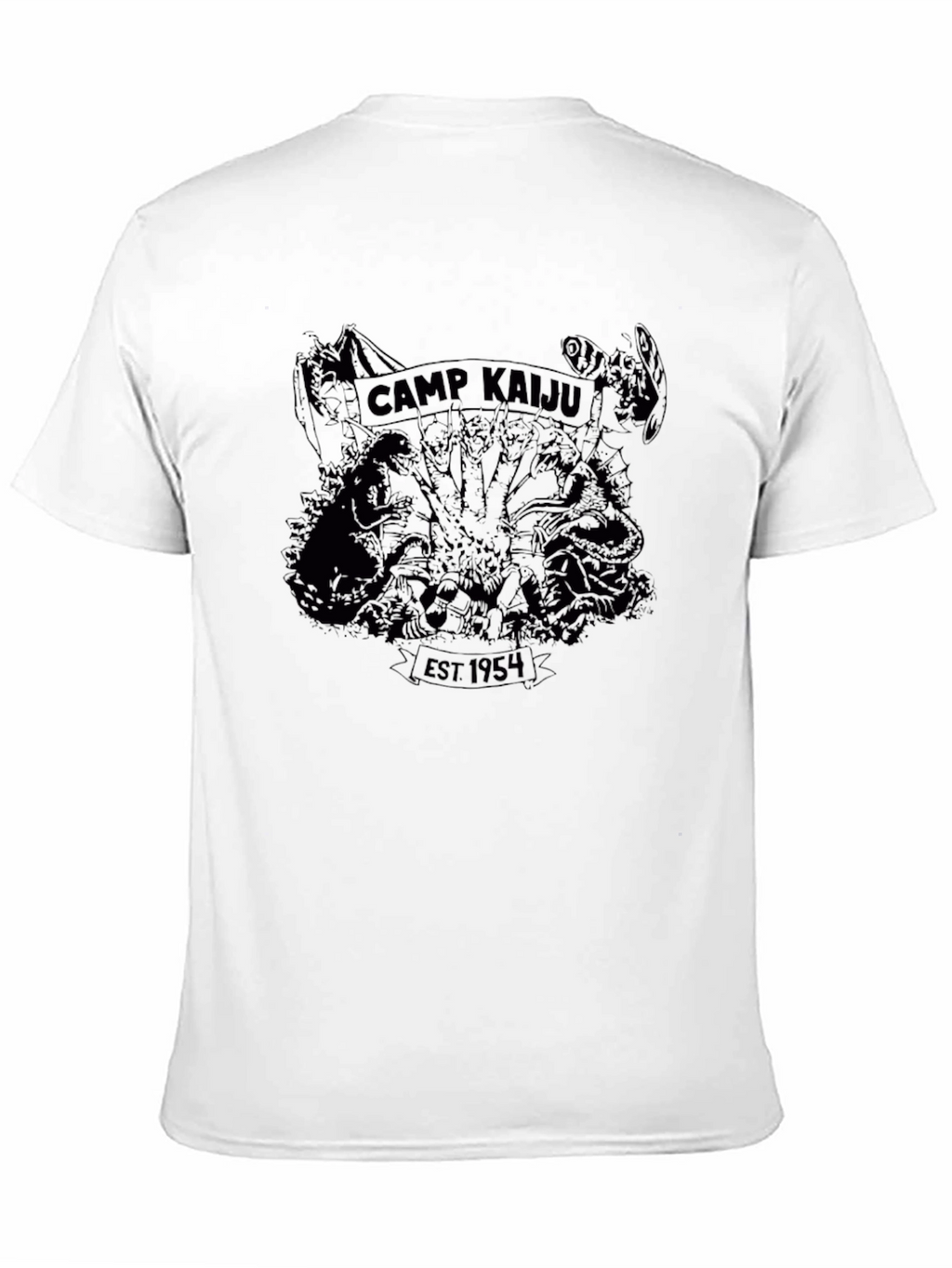 Camp Kaiju EST 1954 Black T-Shirt