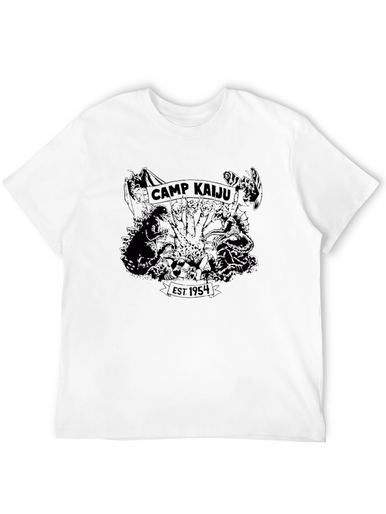 Camp Kaiju EST 1954 Black T-Shirt