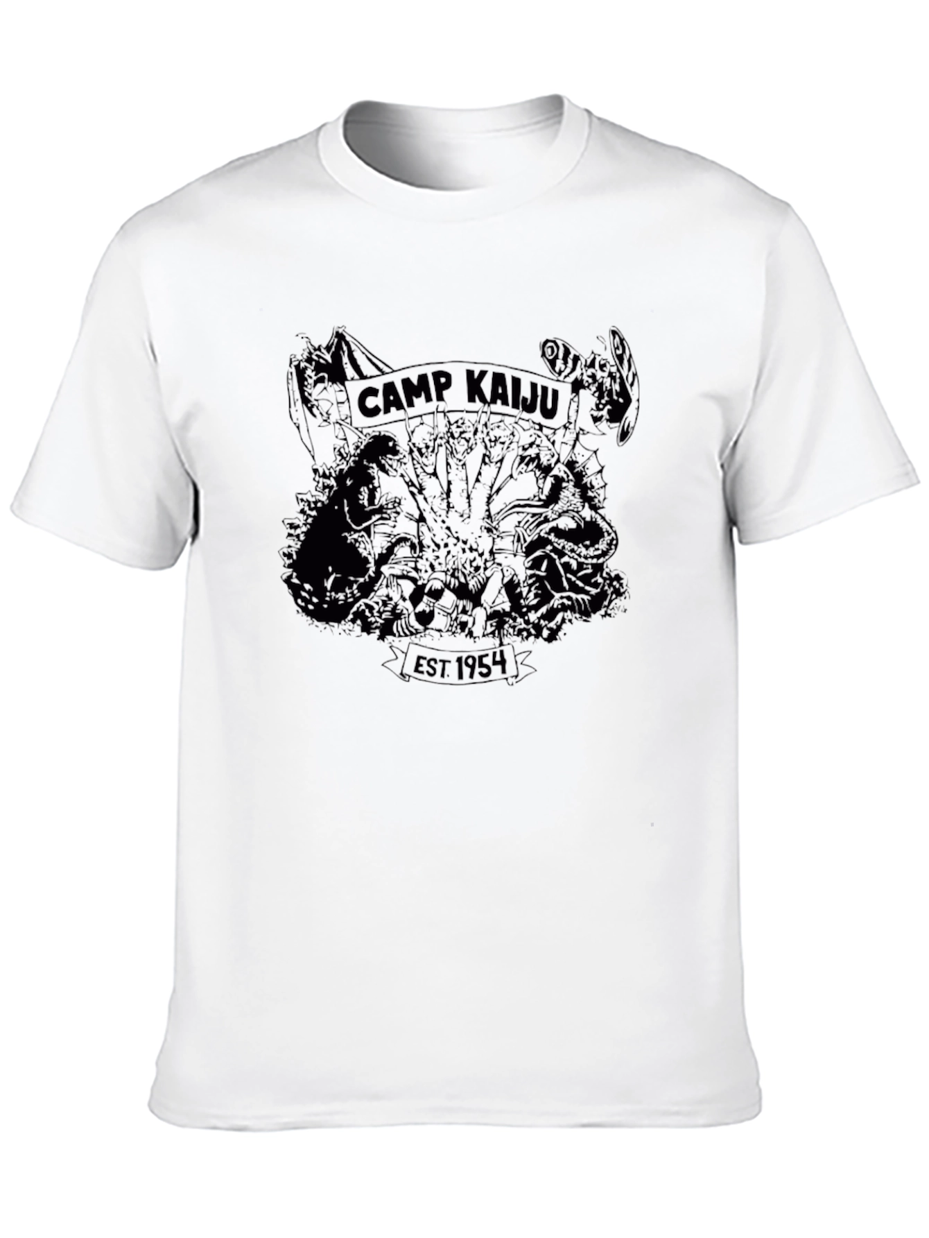 Camp Kaiju EST 1954 Black T-Shirt