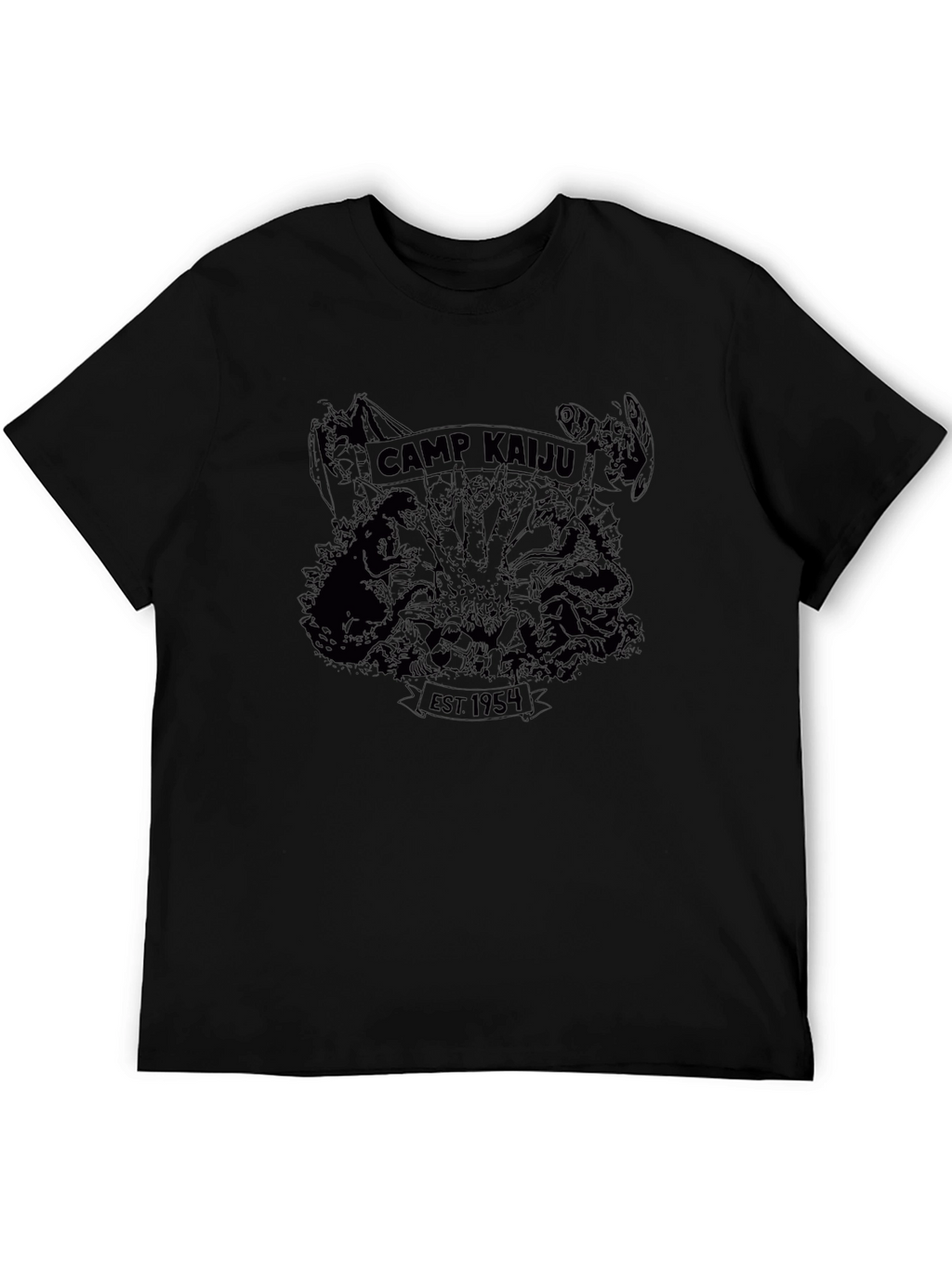 Camp Kaiju EST 1954 Black T-Shirt