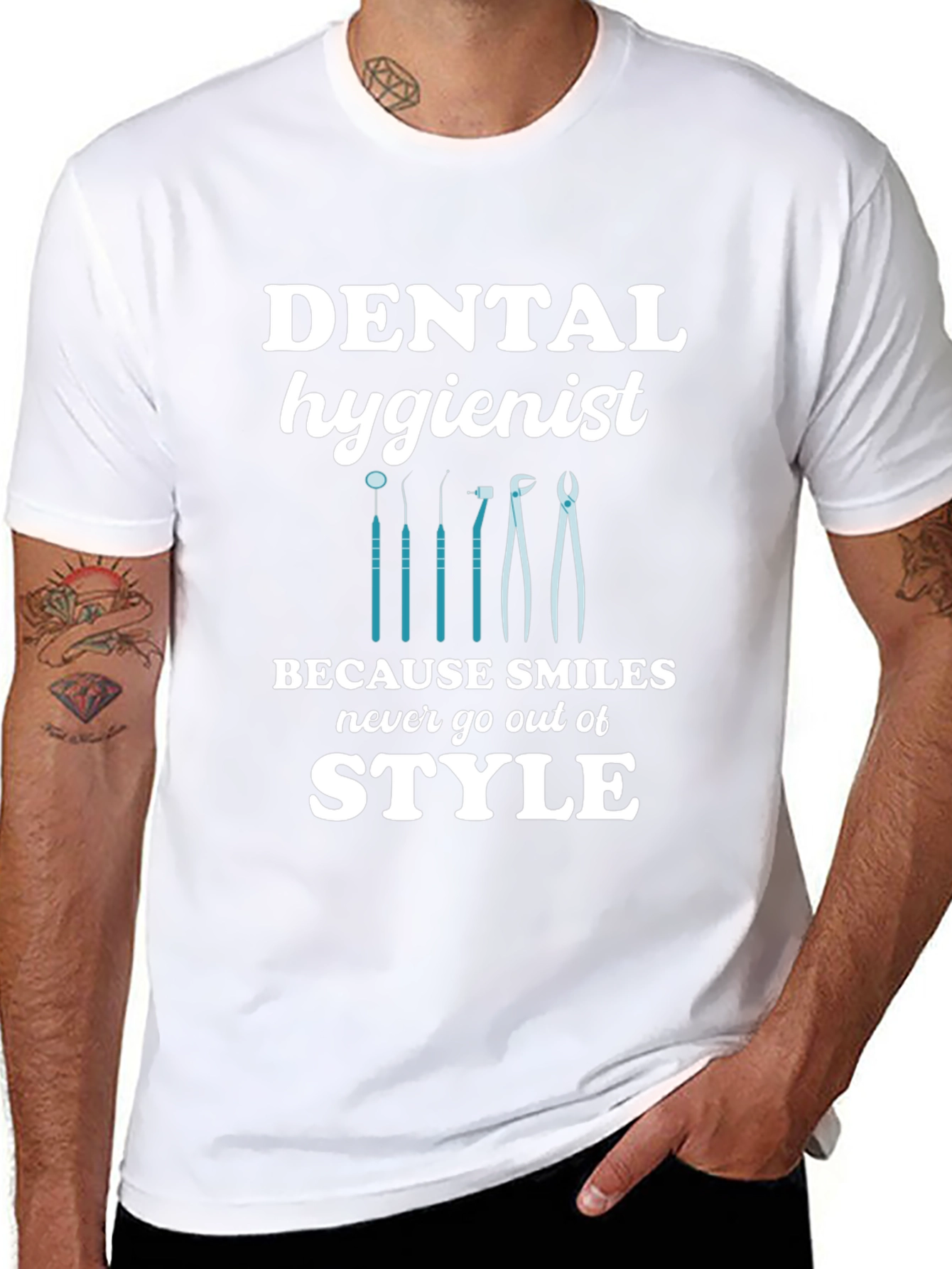Dental Hygienist T-Shirt - Smiles Never Go Out of Style!