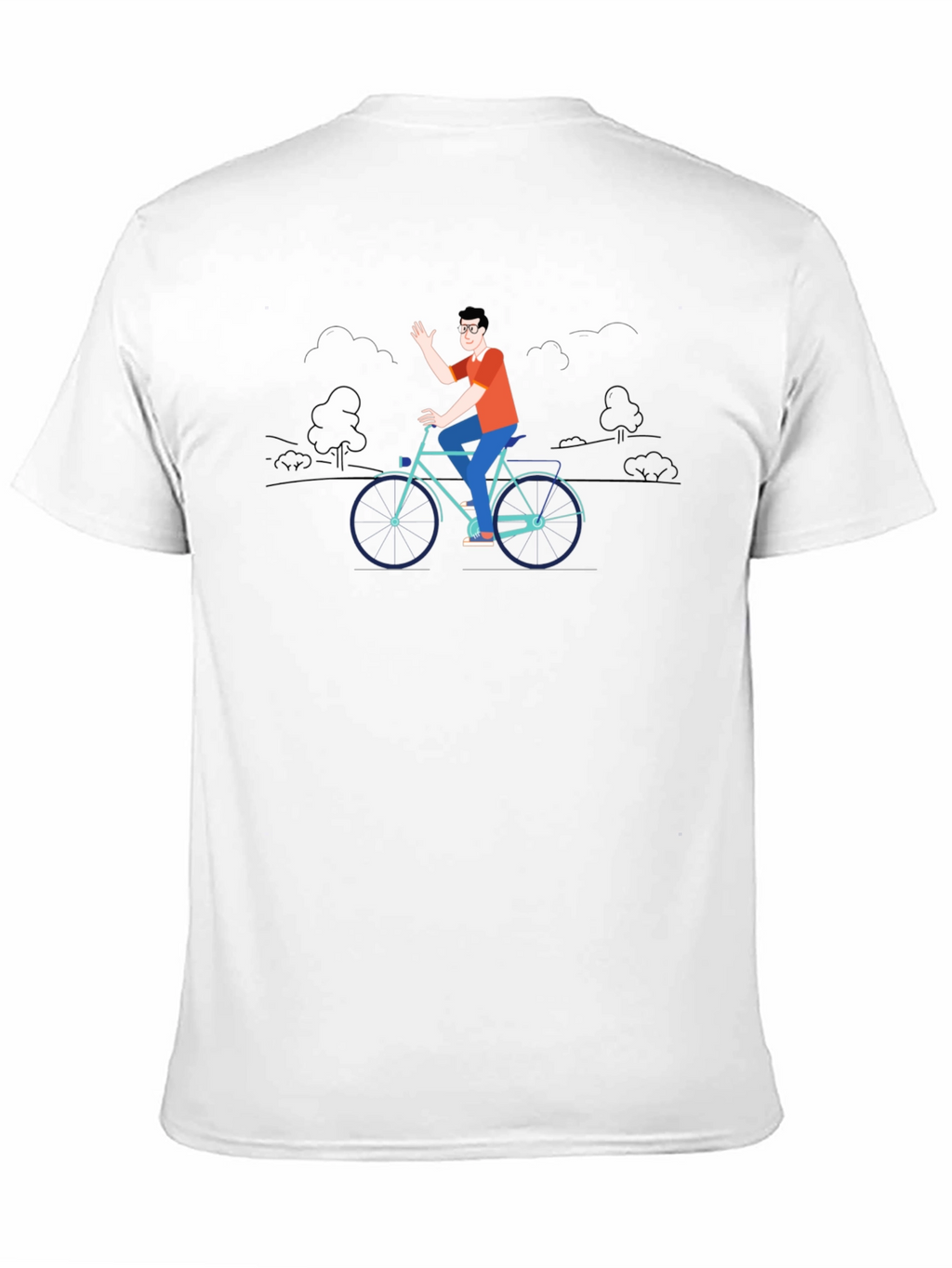 Cycling Graphic Black T-Shirt