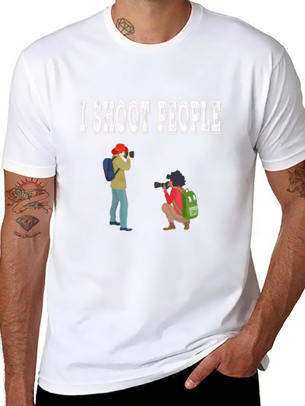 I Shoot People Funny Photographer T-Shirt