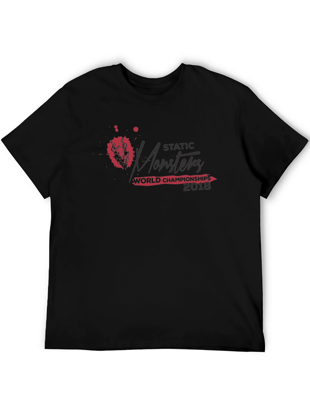 Static Monsters World Championships 2018 Black T-Shirt