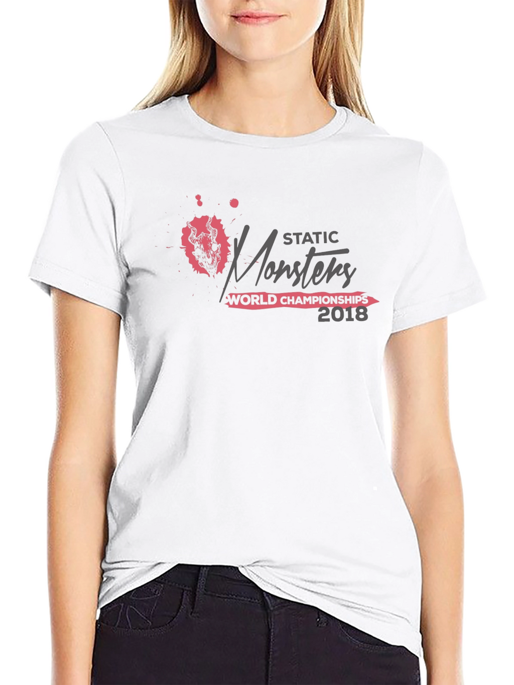 Static Monsters World Championships 2018 Black T-Shirt